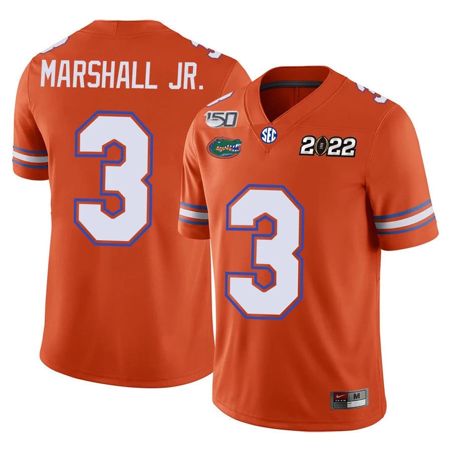 Men's Florida Gators Football 150th Anniversary Patch Players Jersey Collection - All Stitched