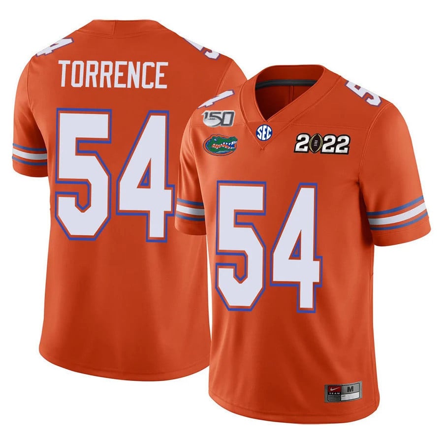 Men's Florida Gators Football 150th Anniversary Patch Players Jersey Collection - All Stitched
