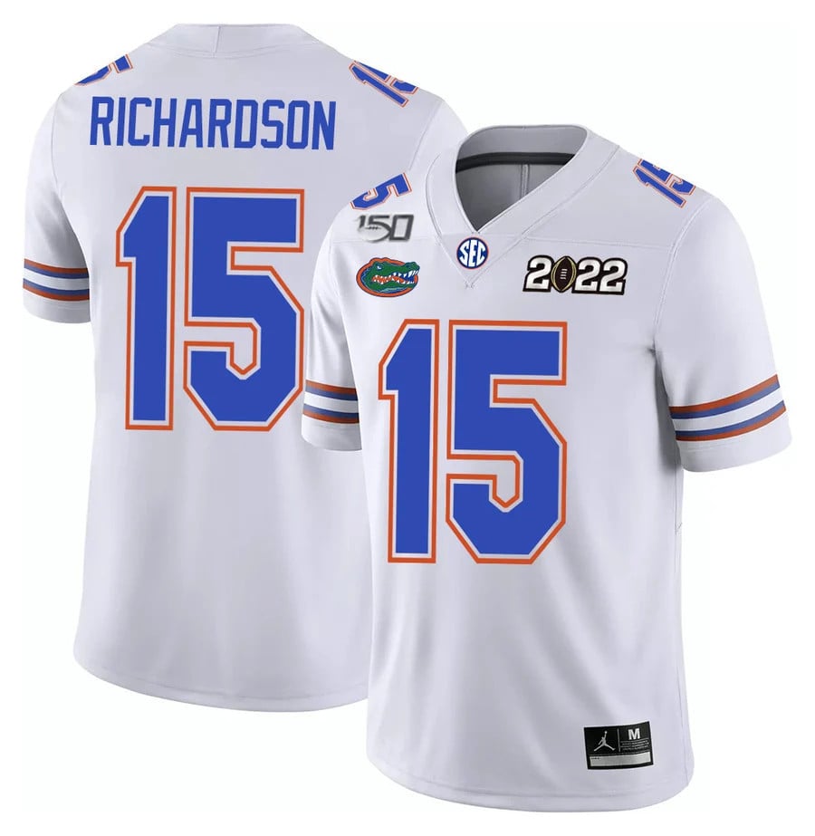 Men's Florida Gators Football 150th Anniversary Patch Players Jersey Collection - All Stitched