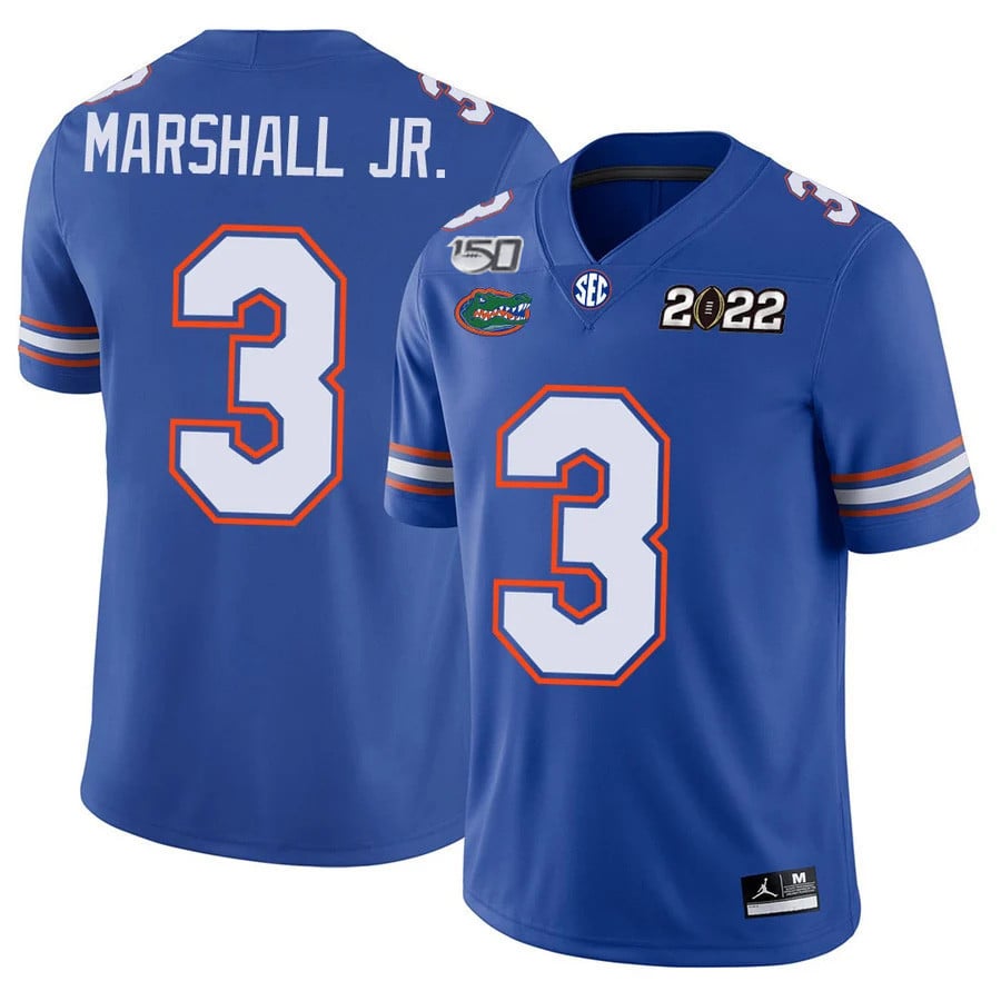 Men's Florida Gators Football 150th Anniversary Patch Players Jersey Collection - All Stitched