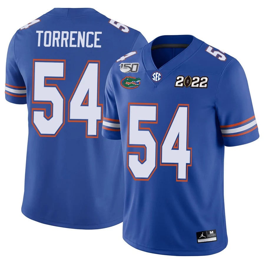 Men's Florida Gators Football 150th Anniversary Patch Players Jersey Collection - All Stitched