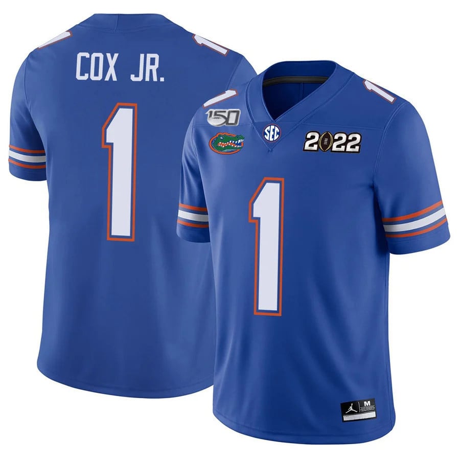 Men's Florida Gators Football 150th Anniversary Patch Players Jersey Collection - All Stitched