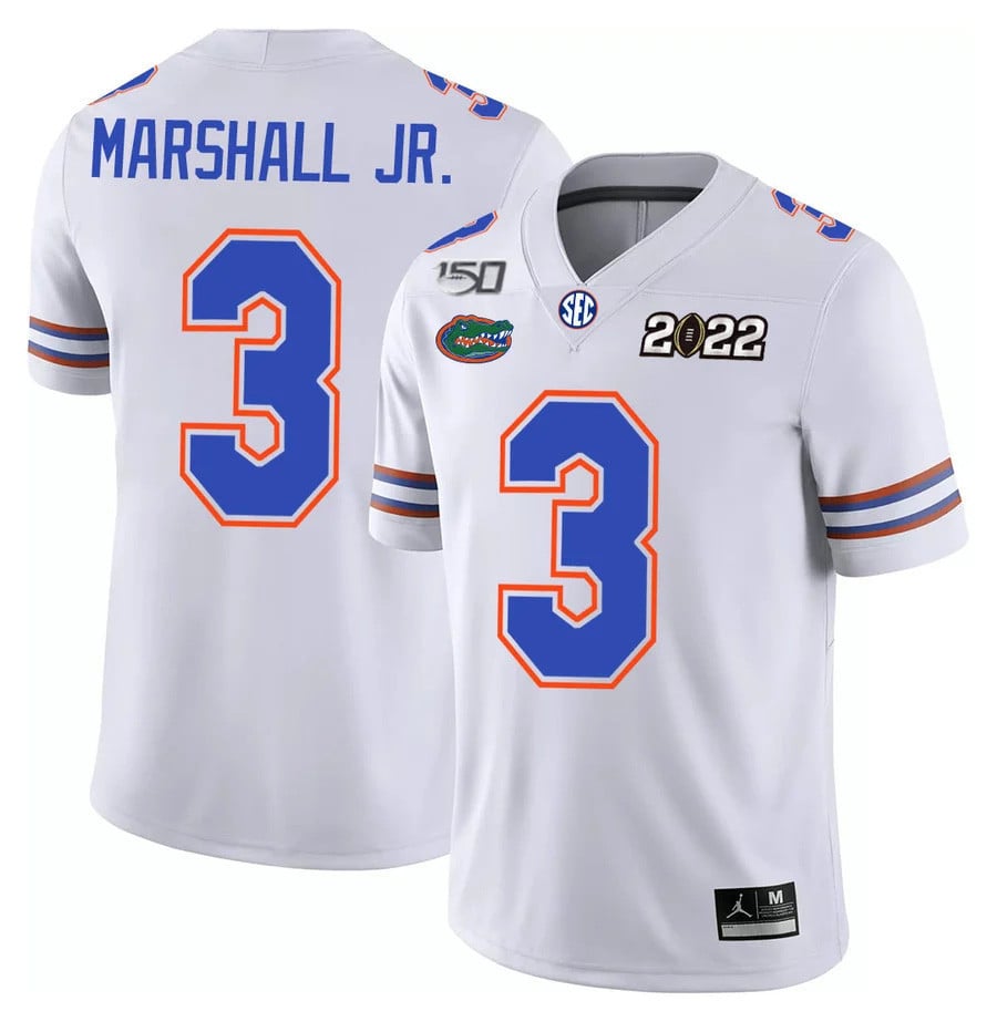 Men's Florida Gators Football 150th Anniversary Patch Players Jersey Collection - All Stitched
