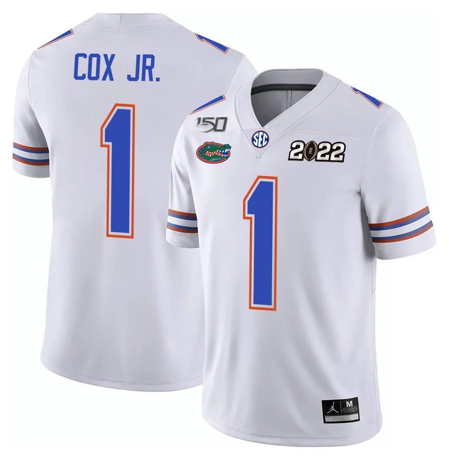 Men's Florida Gators Football 150th Anniversary Patch Players Jersey Collection - All Stitched