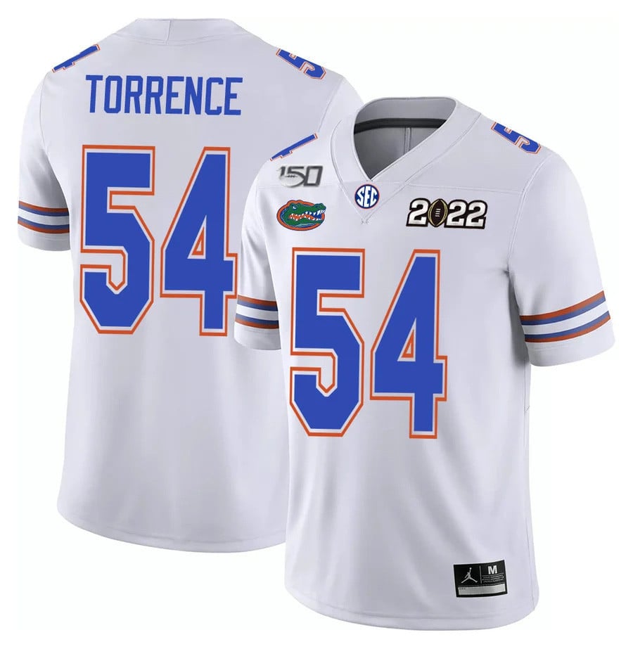 Men's Florida Gators Football 150th Anniversary Patch Players Jersey Collection - All Stitched