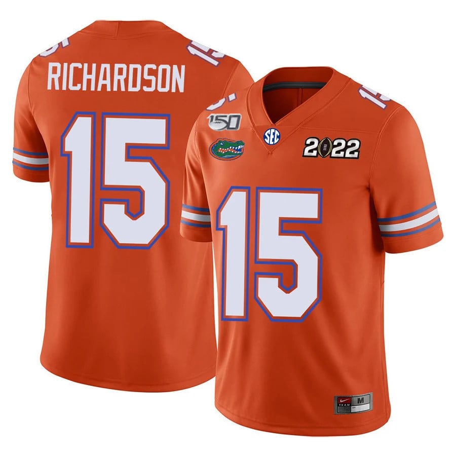 Men's Florida Gators Football 150th Anniversary Patch Players Jersey Collection - All Stitched
