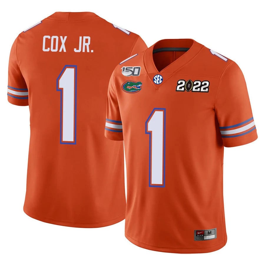Men's Florida Gators Football 150th Anniversary Patch Players Jersey Collection - All Stitched