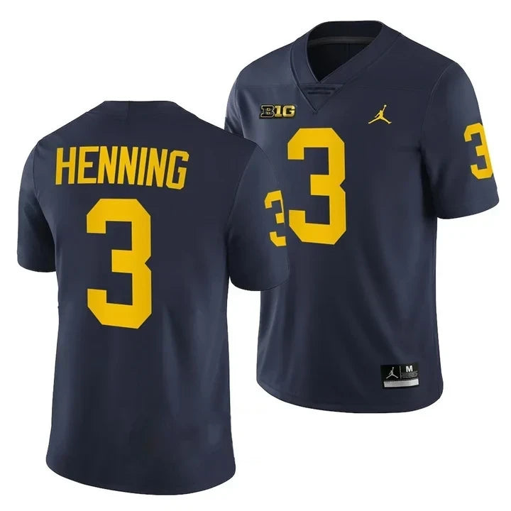 Men's Michigan Wolverines Players Jersey Game - All Stitched