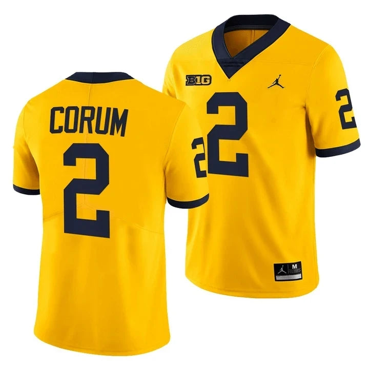 Men's Michigan Wolverines Players Jersey Game - All Stitched