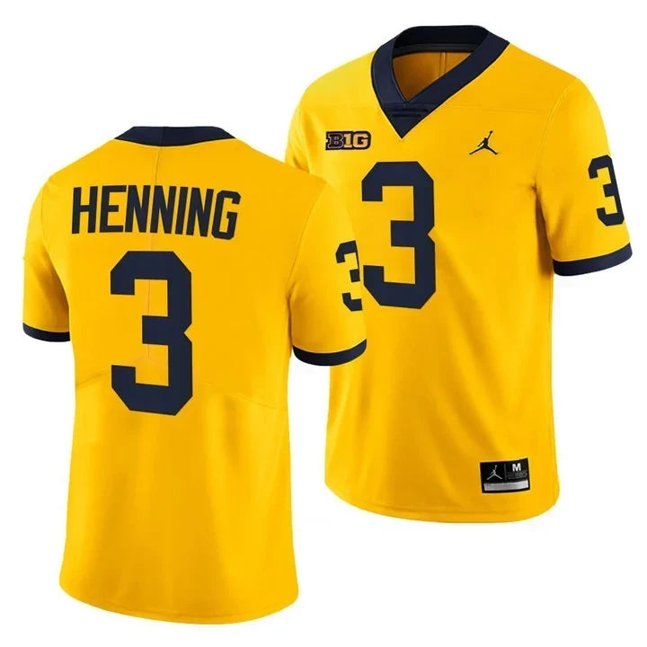Men's Michigan Wolverines Players Jersey Game - All Stitched