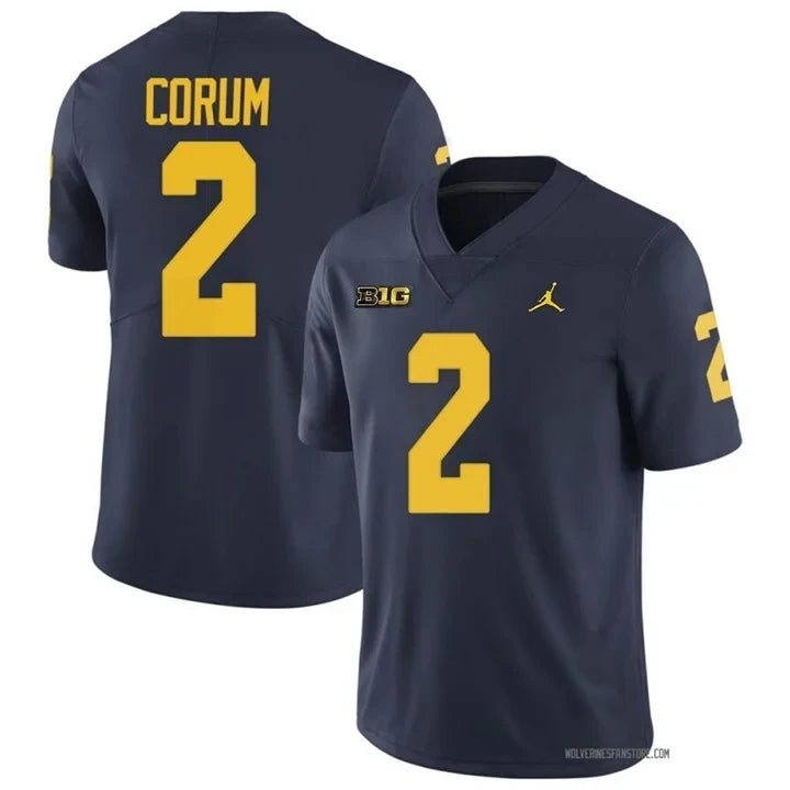 Men's Michigan Wolverines Players Jersey Game - All Stitched