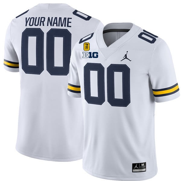 Michigan Wolverines TM 42 Patch Honor Tate Myre Custom Jersey - All Stitched