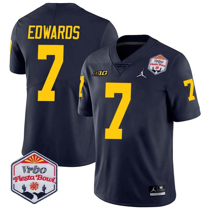 Men's Michigan Wolverines Players Fiesta Bowl Limited Jersey - All Stitched