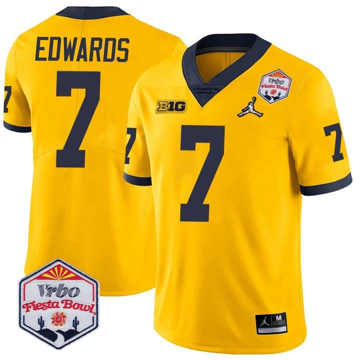 Men's Michigan Wolverines Players Fiesta Bowl Limited Jersey - All Stitched