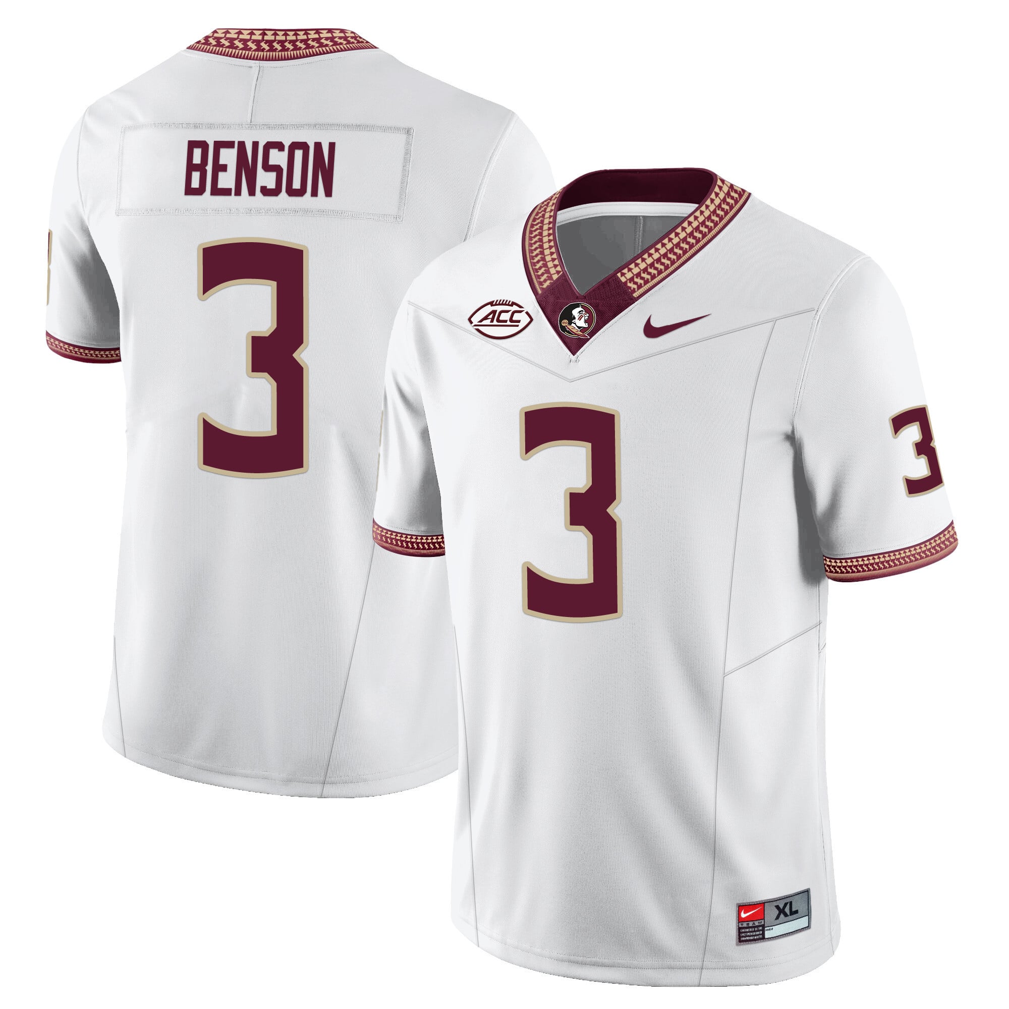 Men’s Florida State Seminoles Football Vapor Jersey – All Stitched