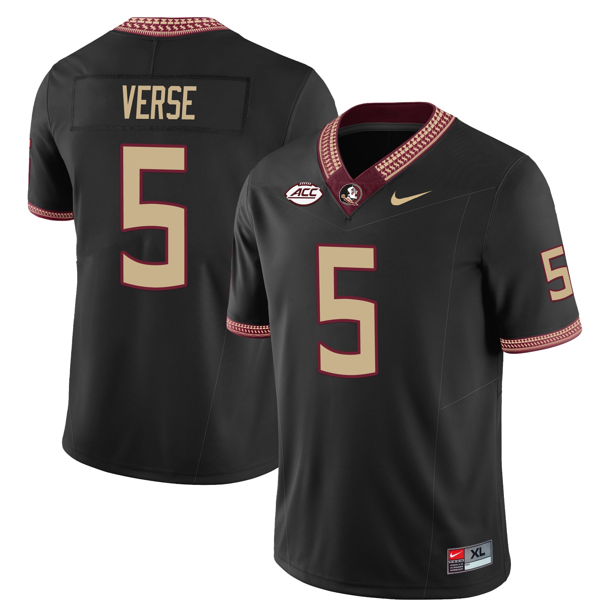 Men’s Florida State Seminoles Football Vapor Jersey – All Stitched