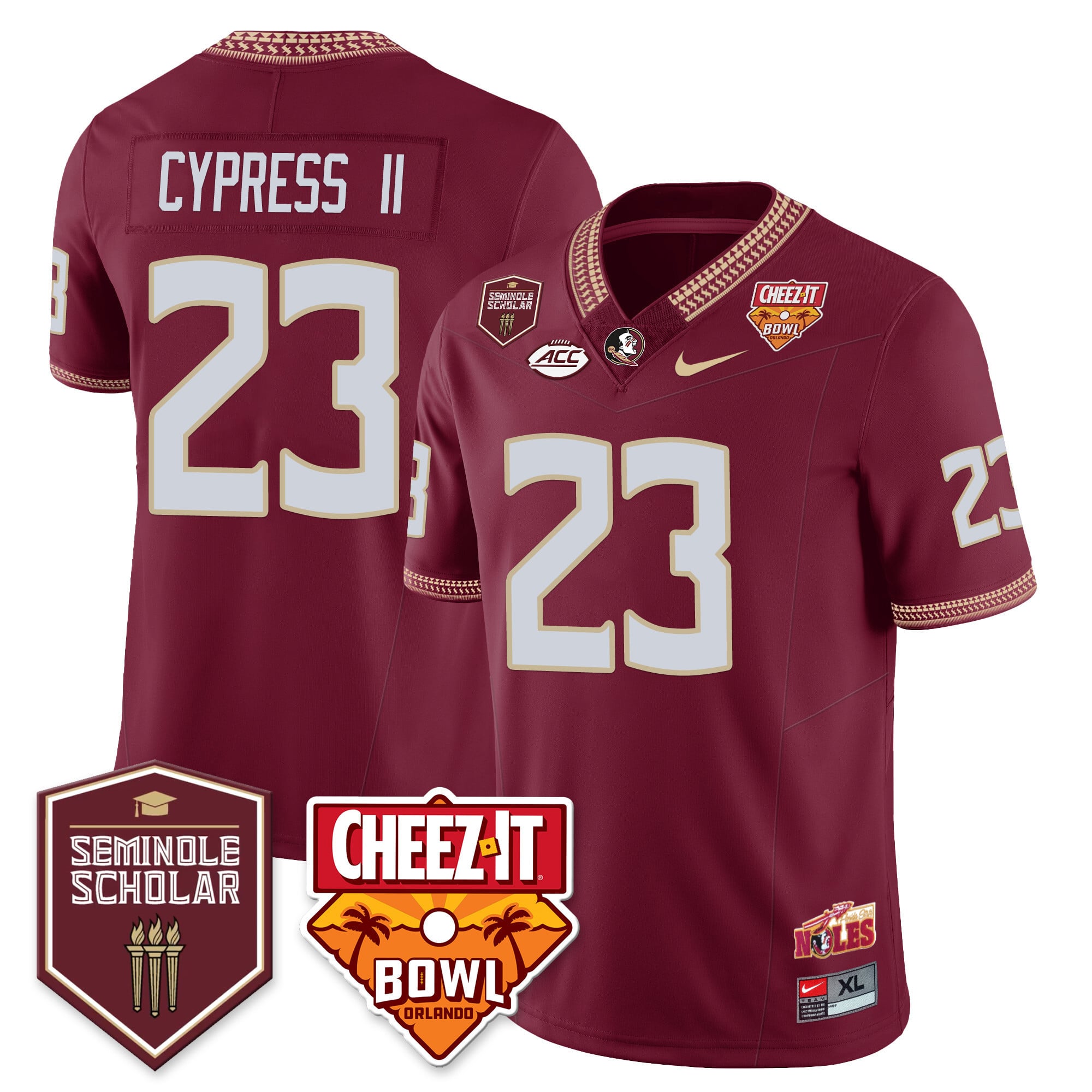 Men’s Florida State Seminoles Football Vapor Jersey – All Stitched