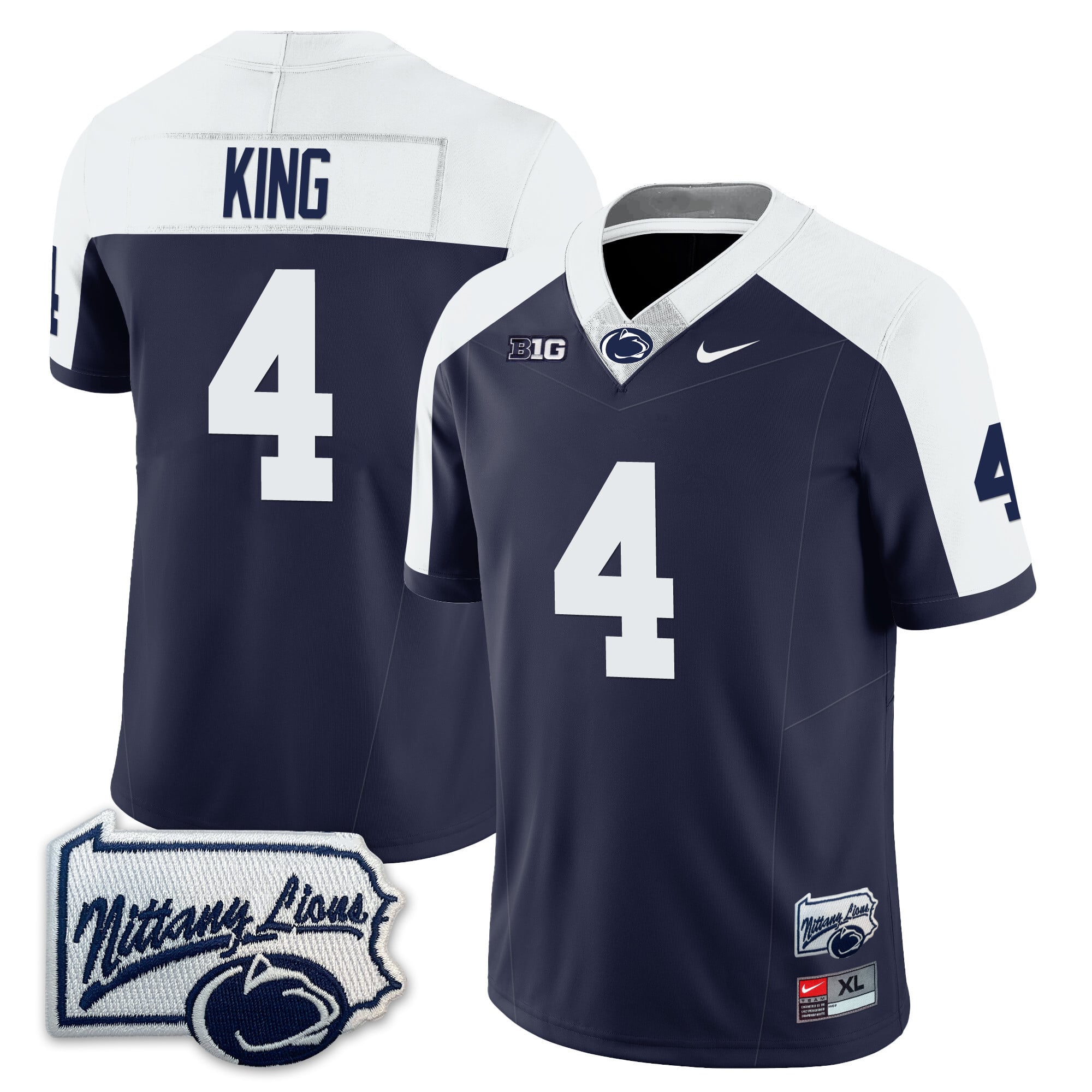 Men’s Penn State Nittany Lions Football Jersey - Pennsylvania Map - All Stitched
