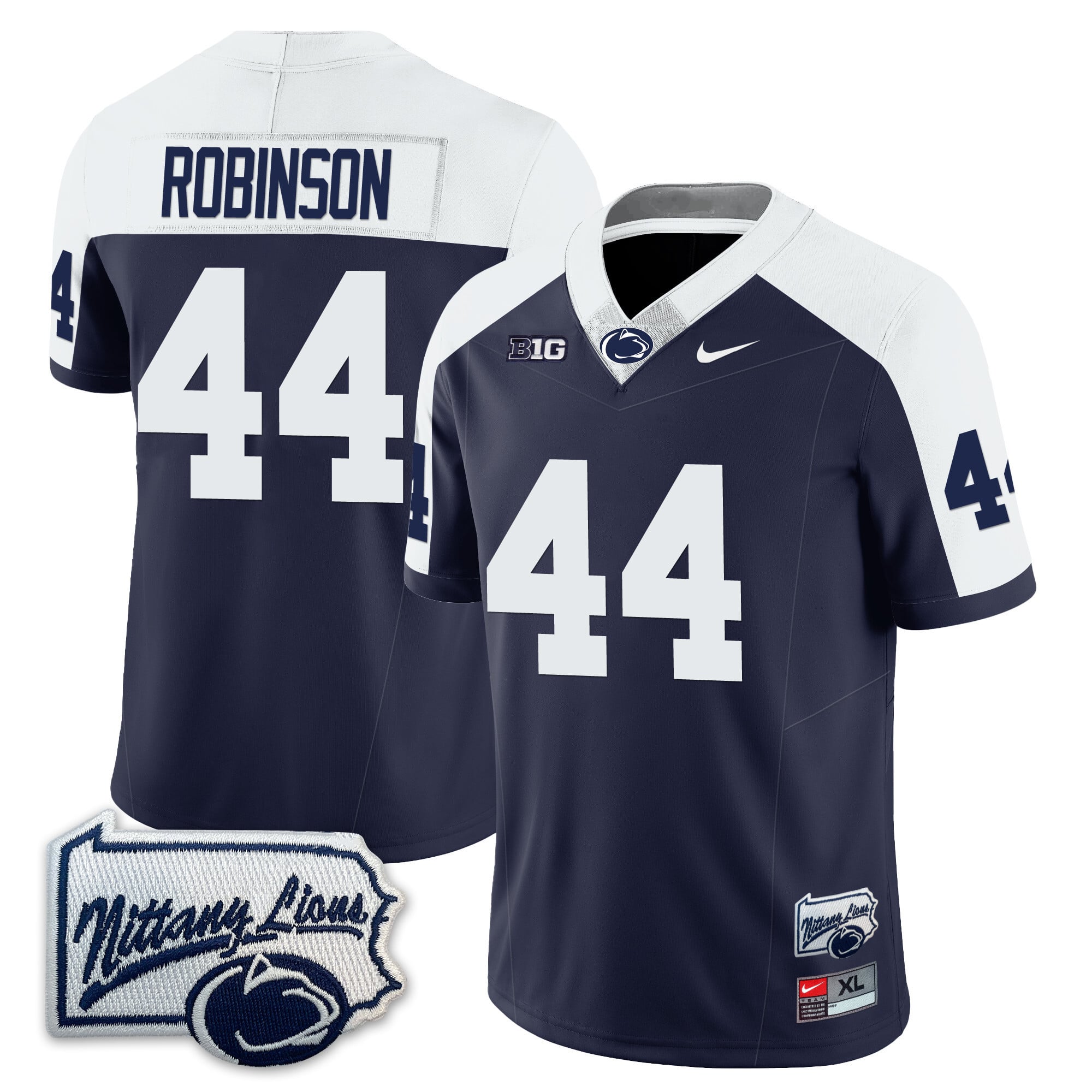 Men’s Penn State Nittany Lions Football Jersey - Pennsylvania Map - All Stitched