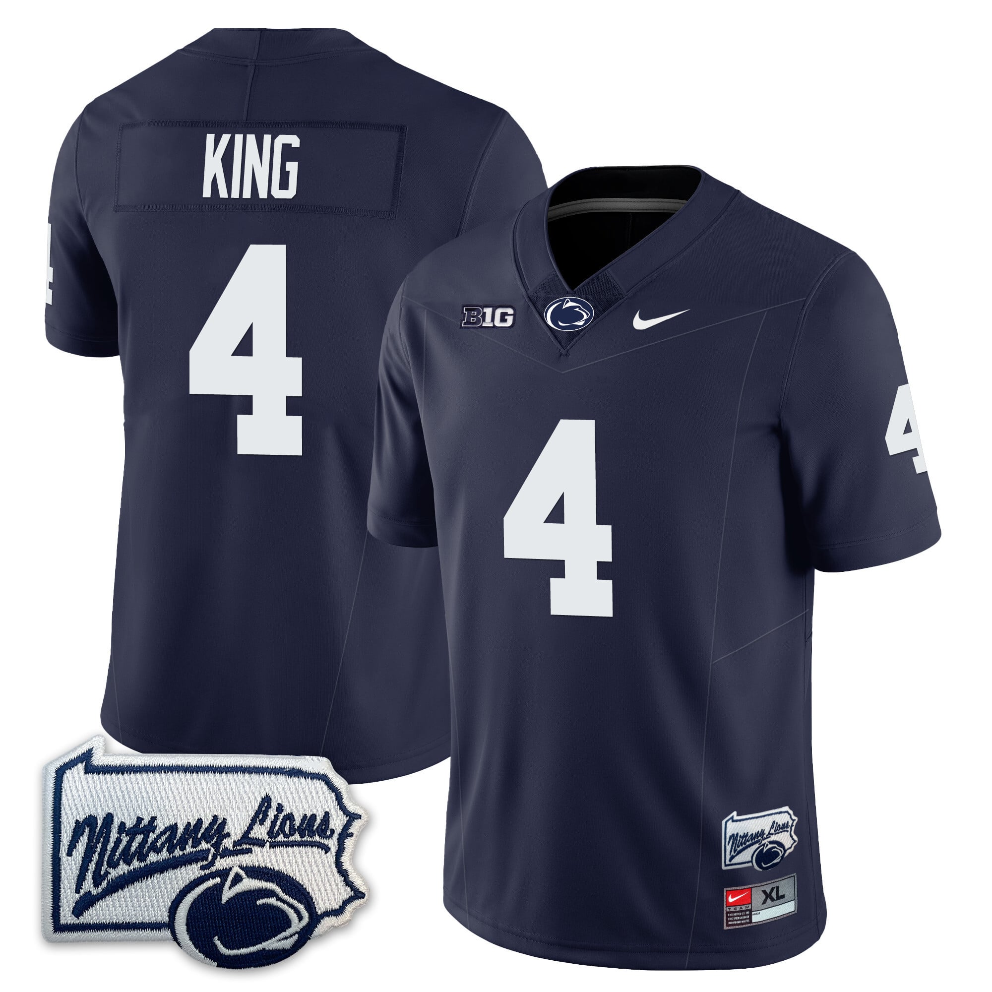 Men’s Penn State Nittany Lions Football Jersey - Pennsylvania Map - All Stitched