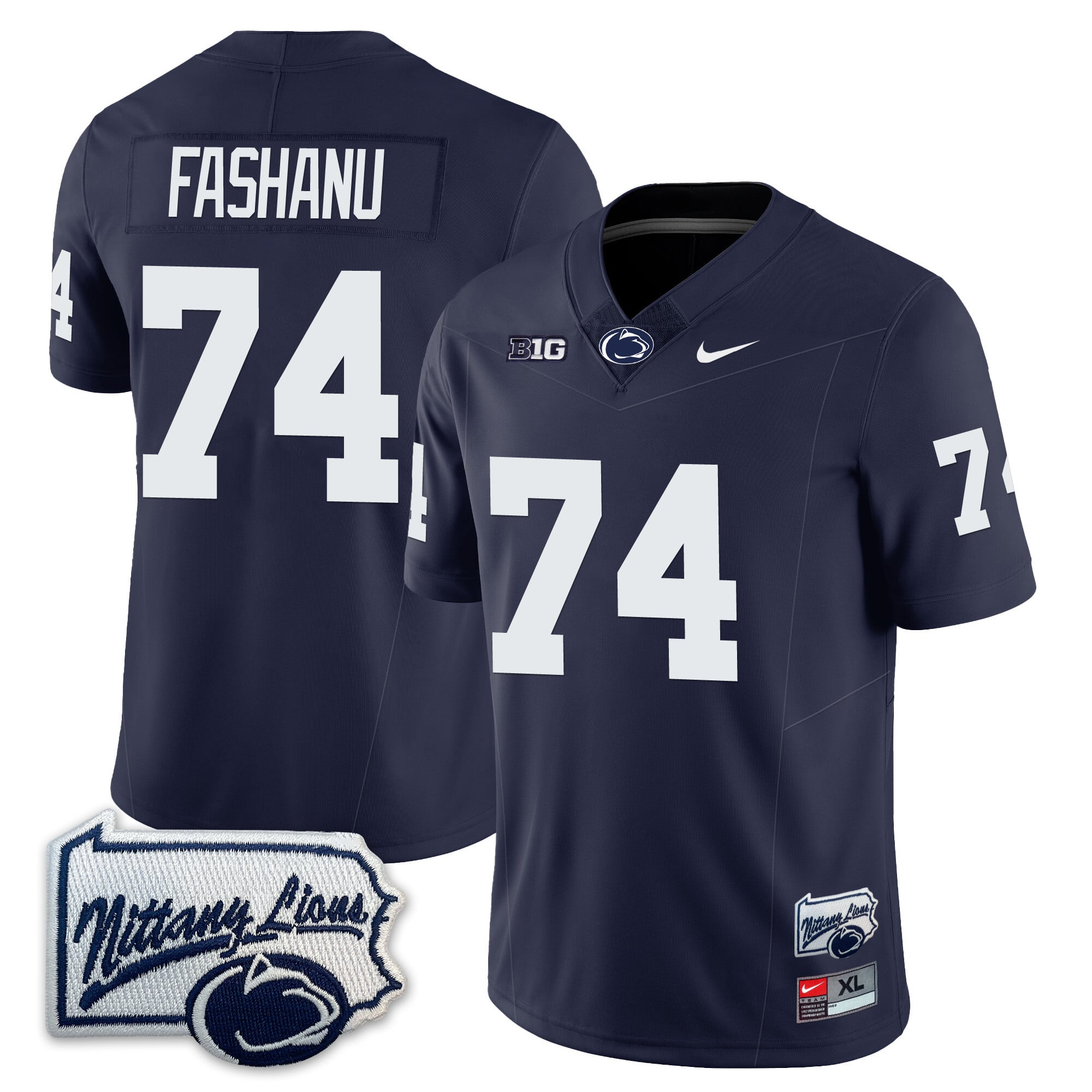 Men’s Penn State Nittany Lions Football Jersey - Pennsylvania Map - All Stitched