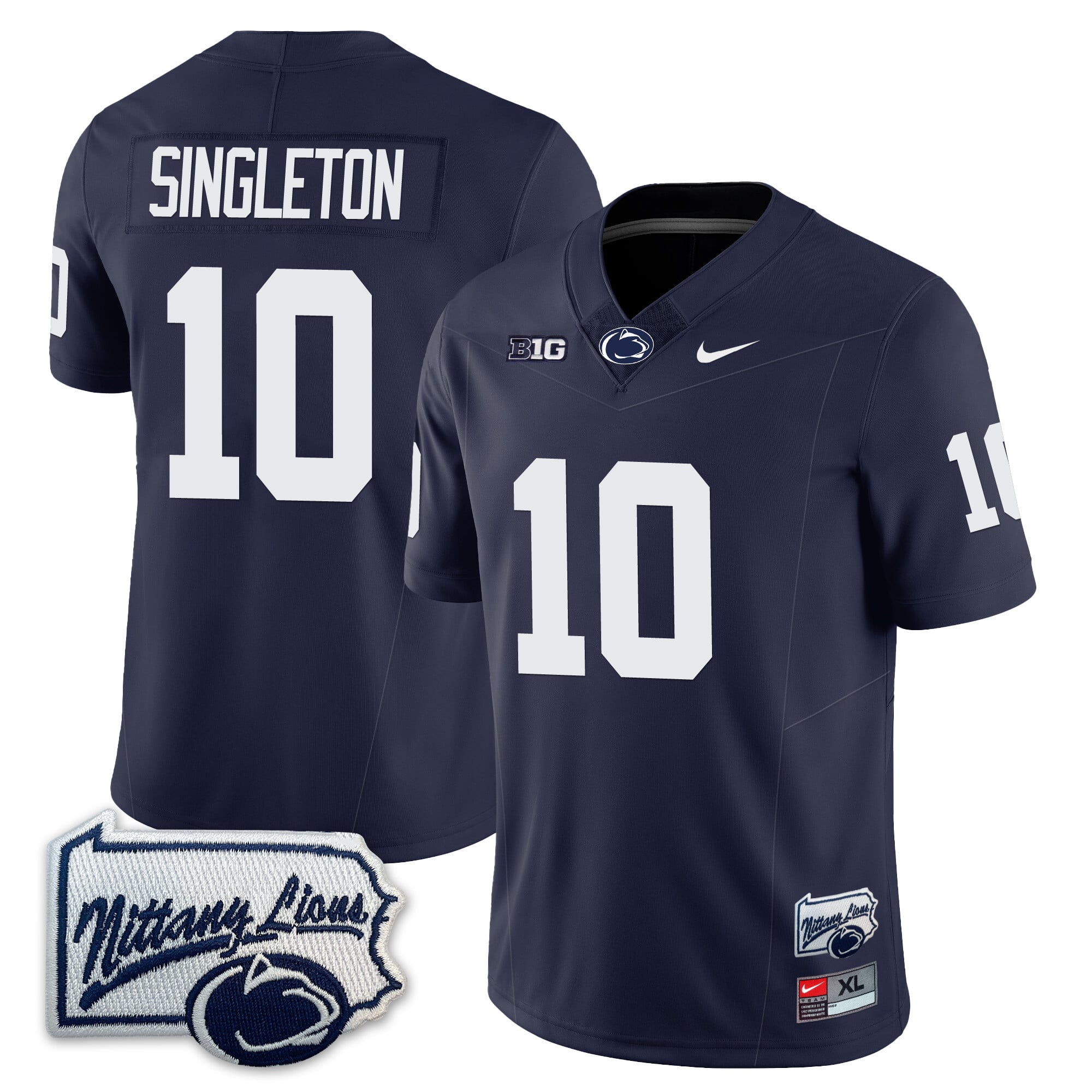 Men’s Penn State Nittany Lions Football Jersey - Pennsylvania Map - All Stitched
