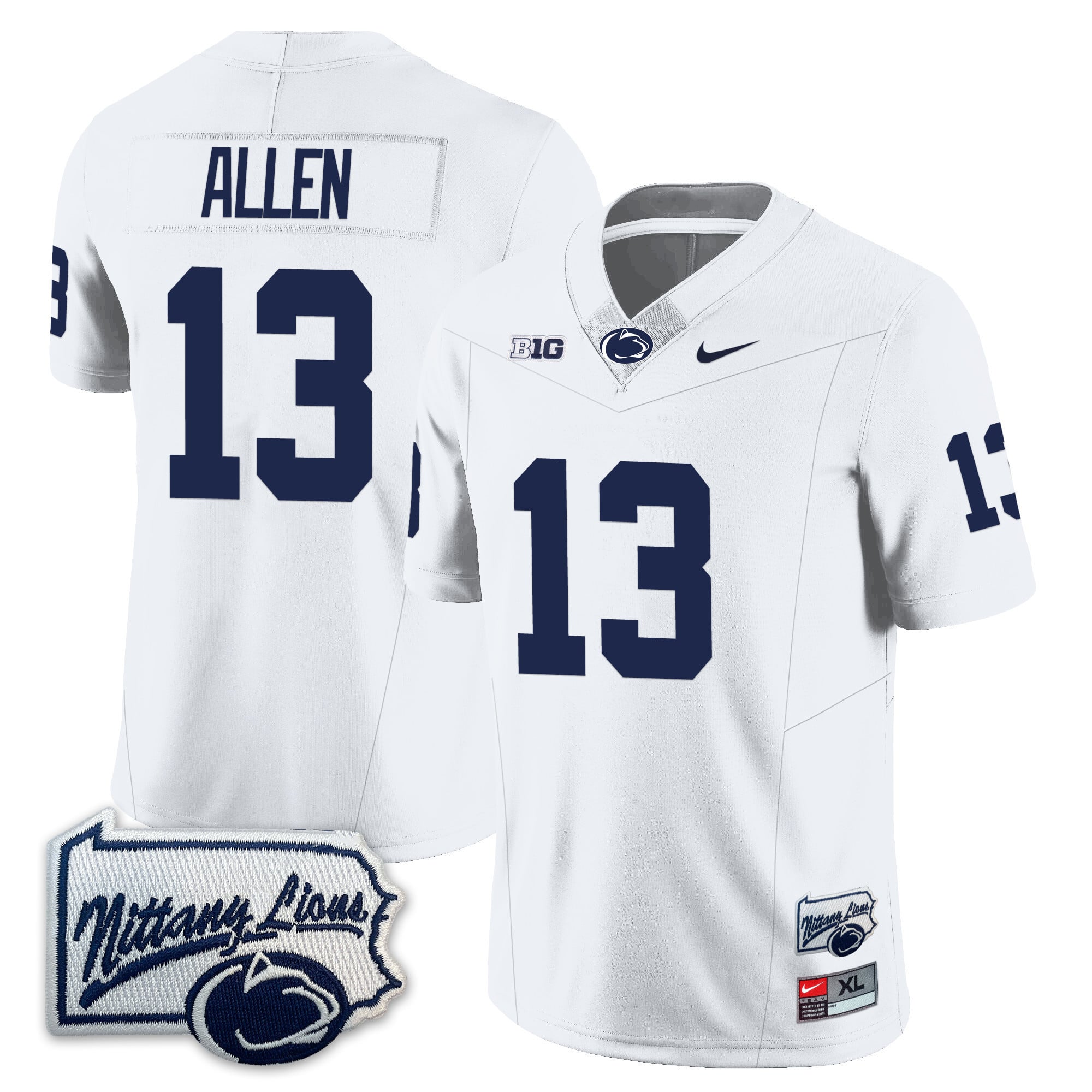 Men’s Penn State Nittany Lions Football Jersey - Pennsylvania Map - All Stitched