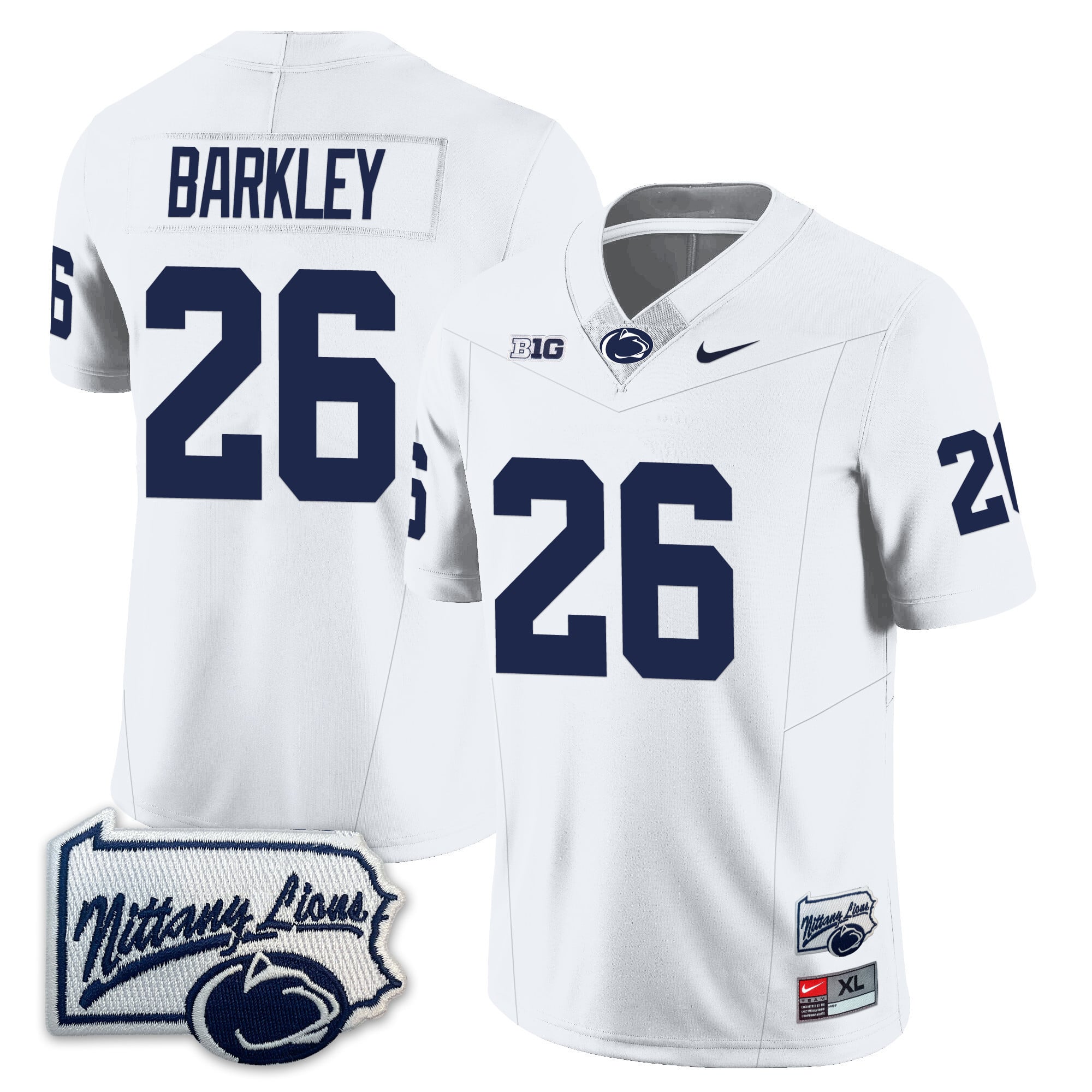 Men’s Penn State Nittany Lions Football Jersey - Pennsylvania Map - All Stitched