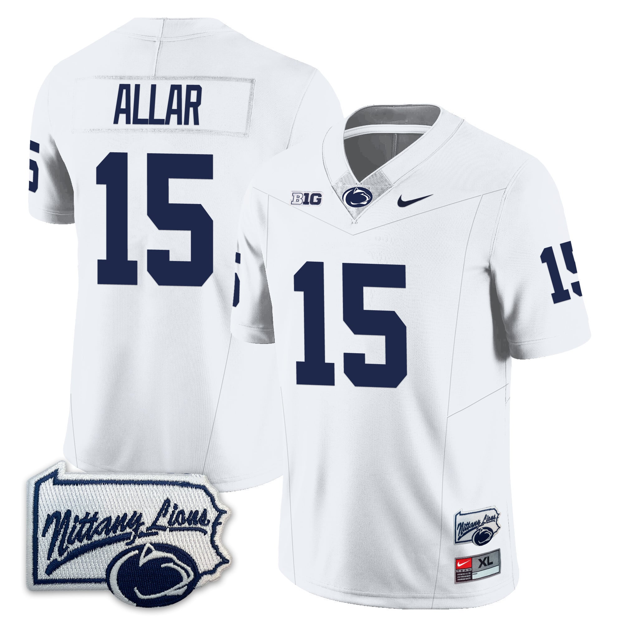 Men’s Penn State Nittany Lions Football Jersey - Pennsylvania Map - All Stitched