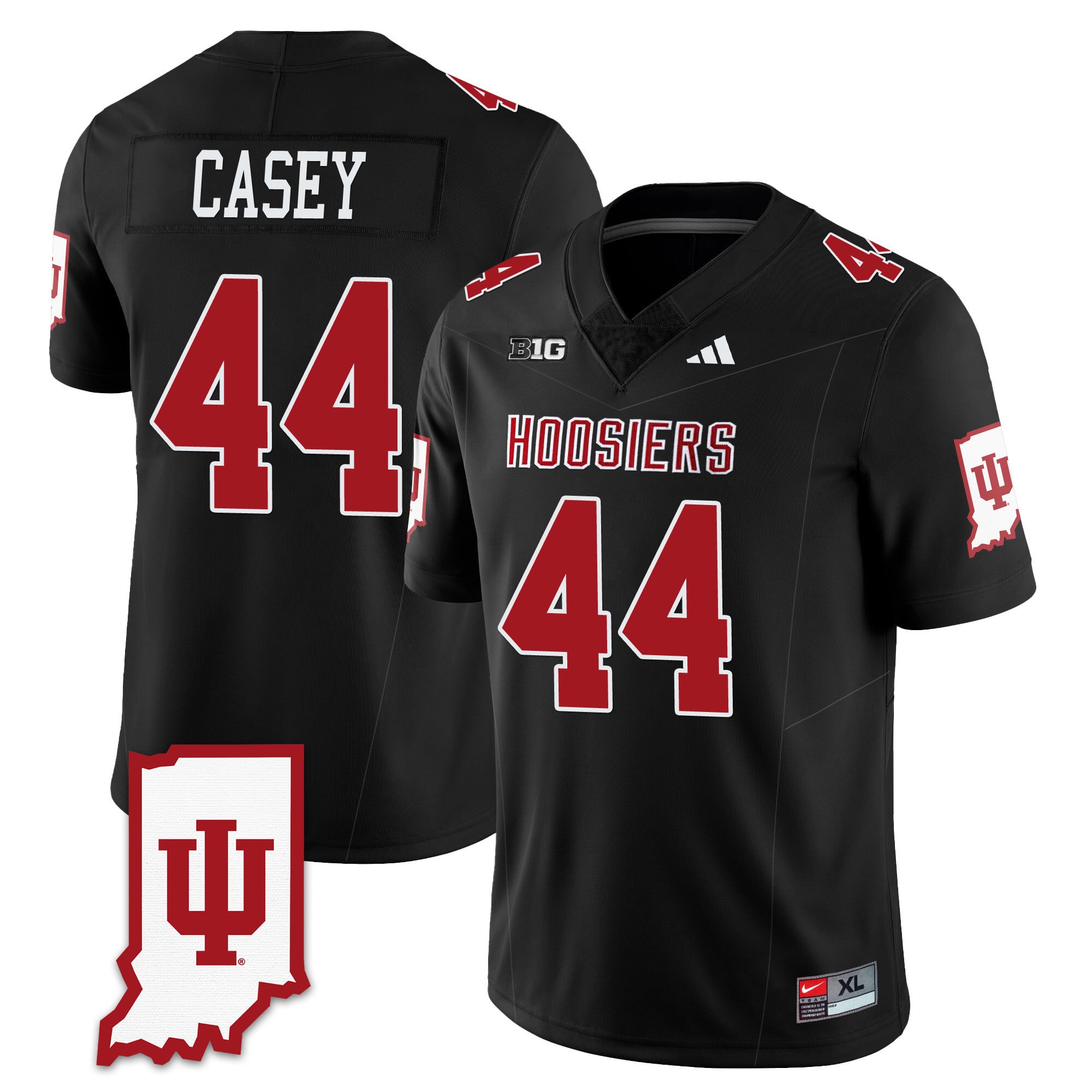 Men's Indiana Hoosiers Football Jersey All Stitched - Indiana Map