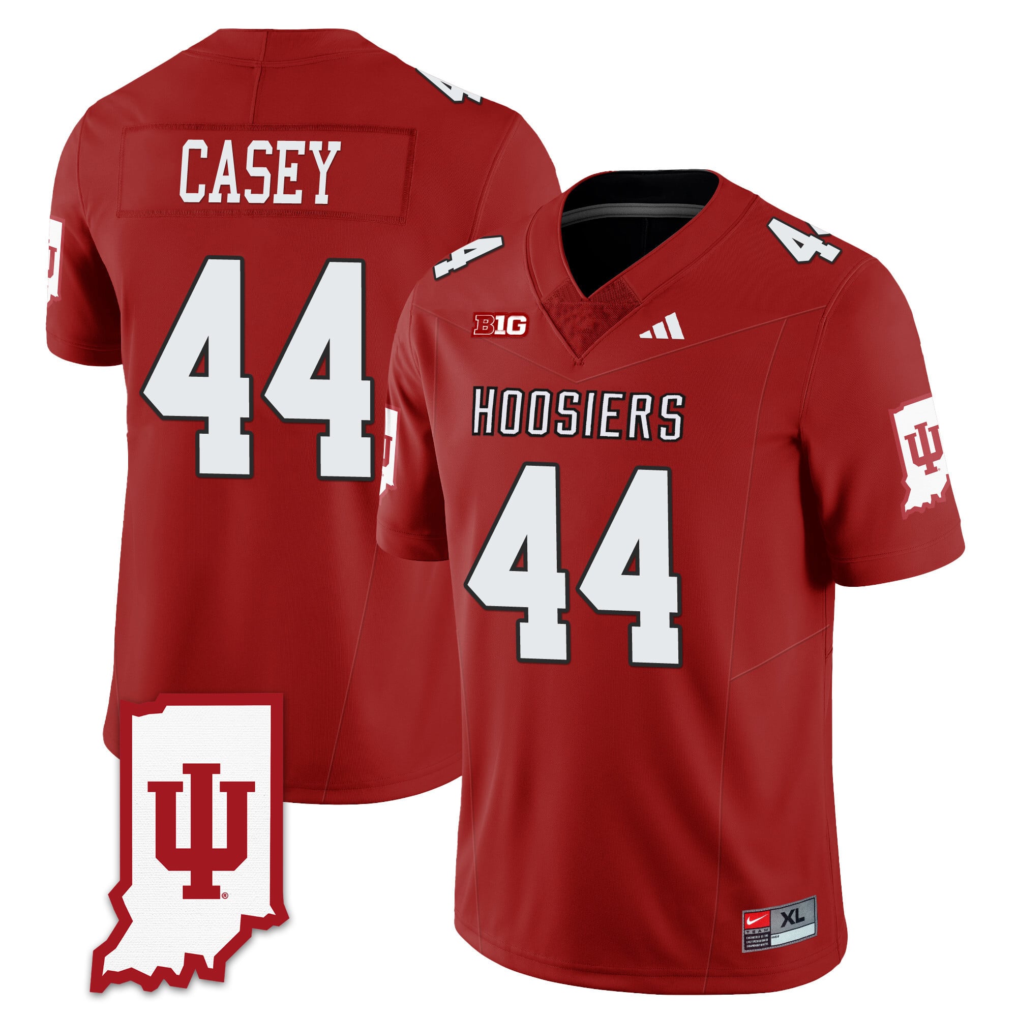 Men's Indiana Hoosiers Football Jersey All Stitched - Indiana Map