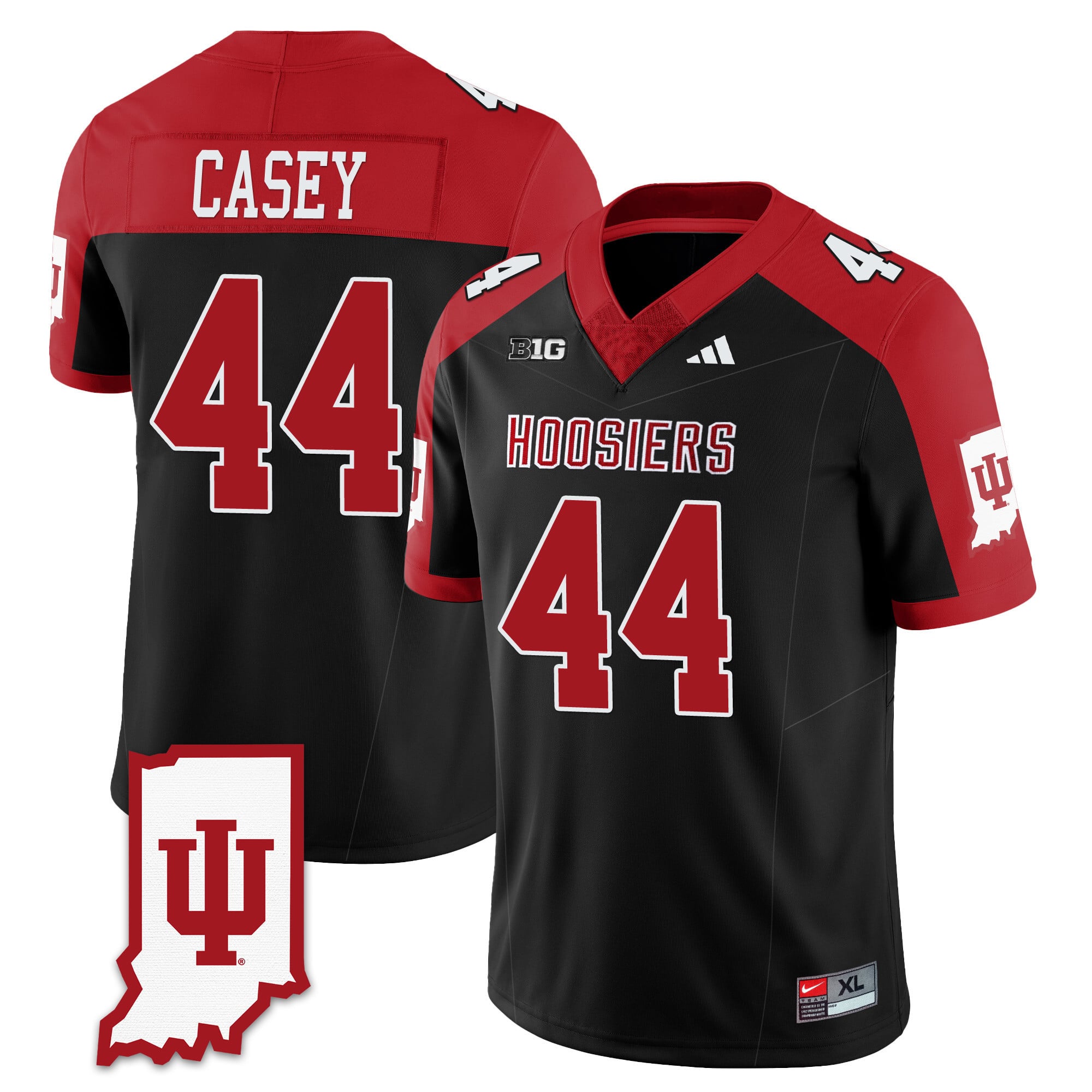 Men's Indiana Hoosiers Football Jersey All Stitched - Indiana Map