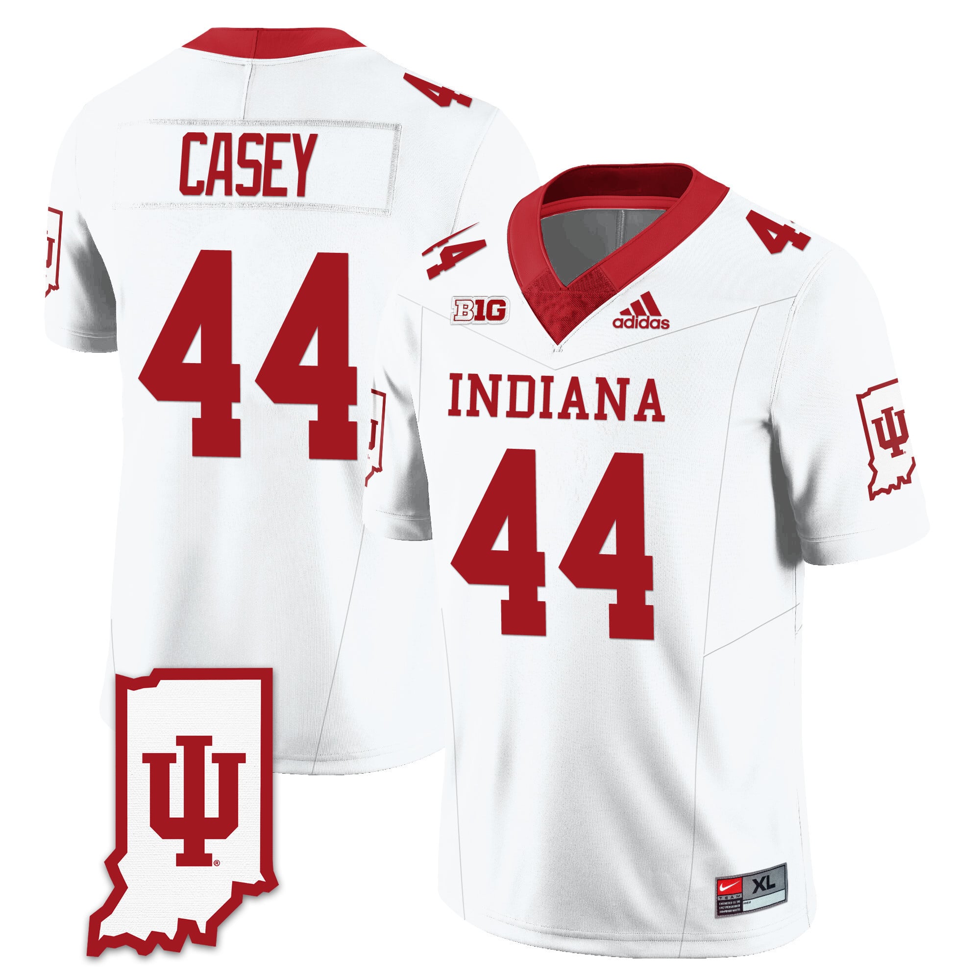 Men's Indiana Hoosiers Football Jersey All Stitched - Indiana Map