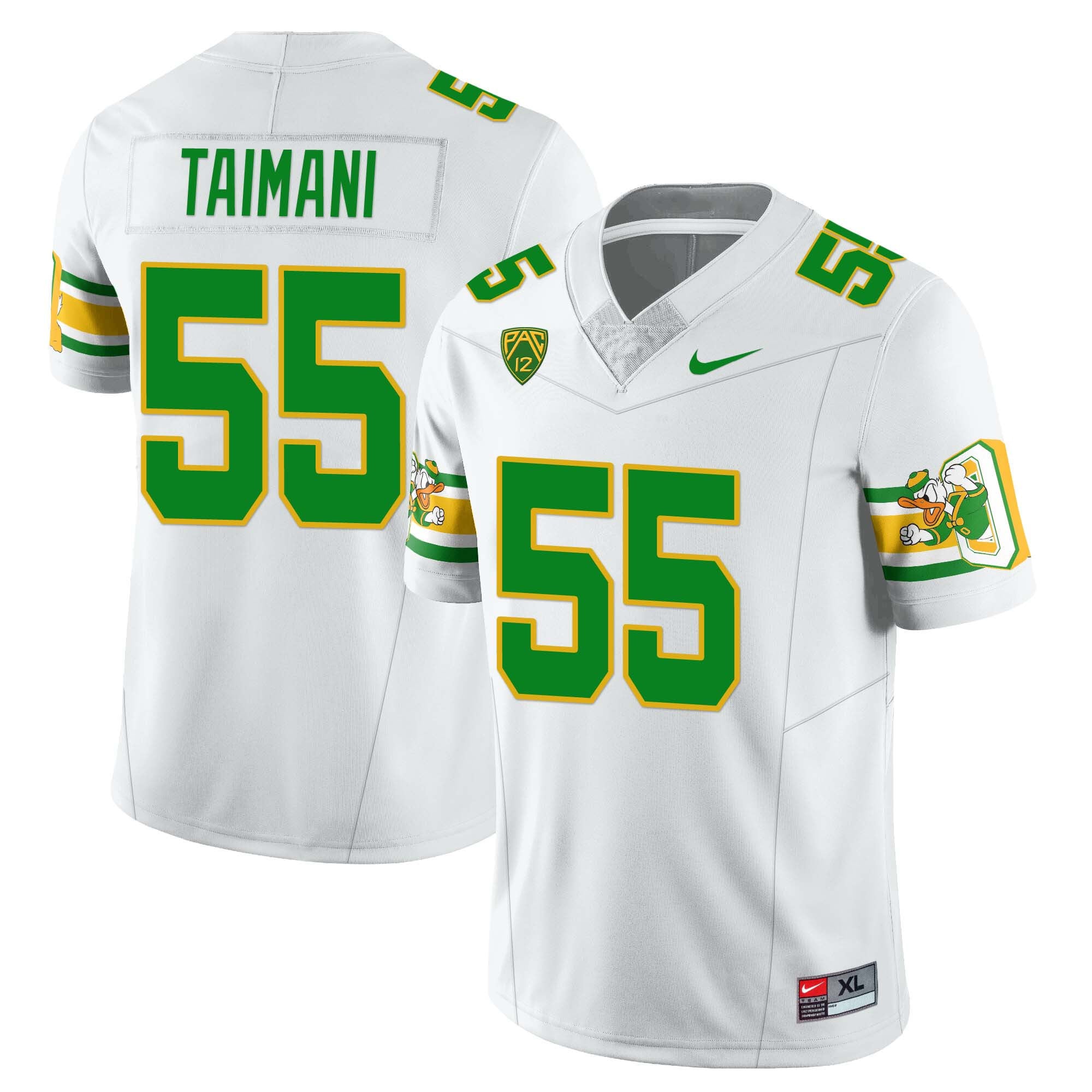Men’s Oregon Ducks ‘Mighty Oregon’ Throwback Football Uniforms – All Stitched