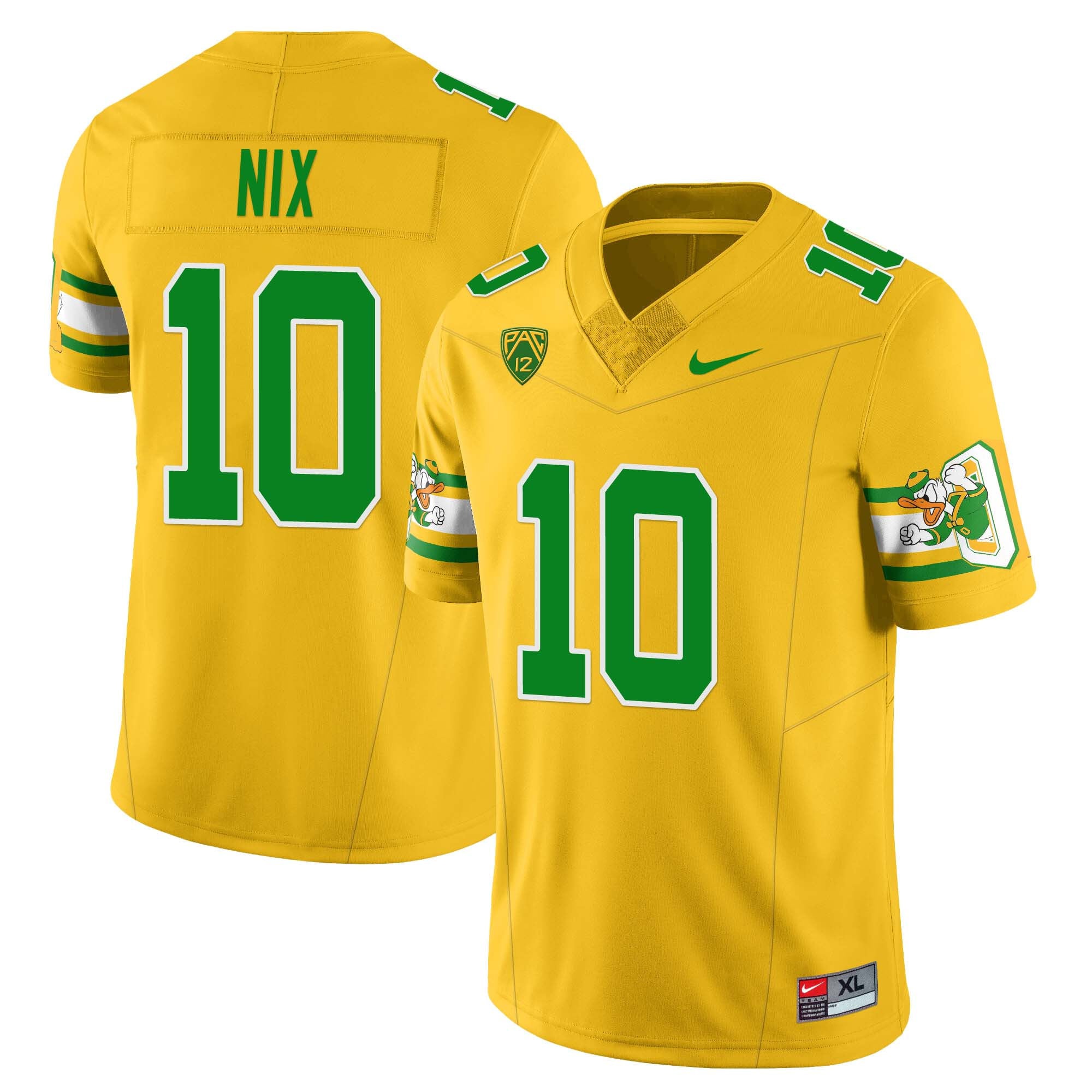 Men’s Oregon Ducks ‘Mighty Oregon’ Throwback Football Uniforms – All Stitched
