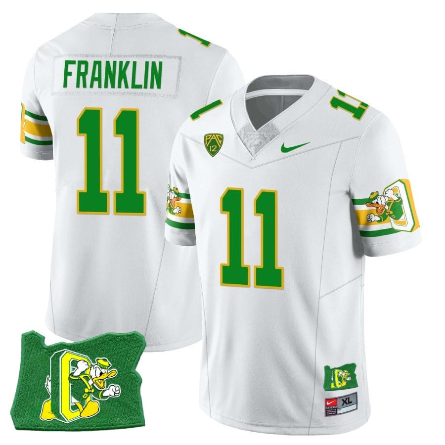 Menâs Oregon Ducks âMighty Oregonâ Throwback Football Stitched Jersey â Oregon State