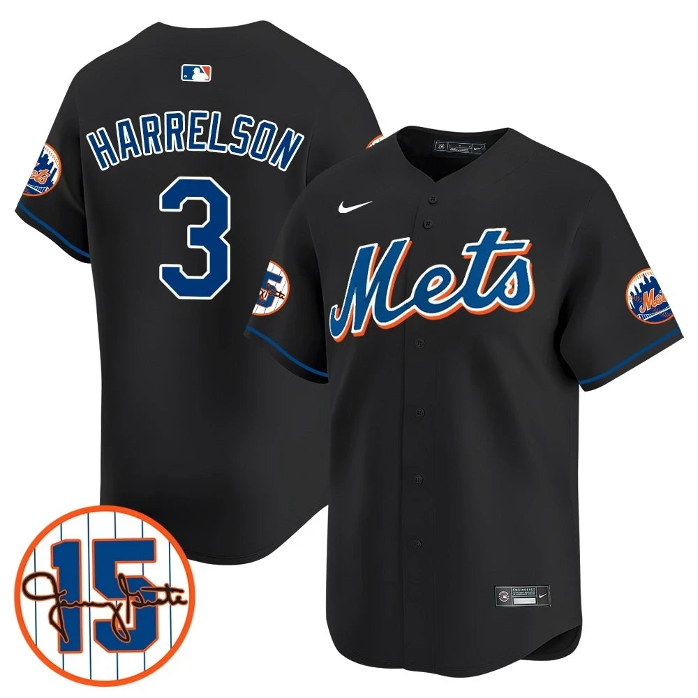 New York Mets Jerry Grote Patch Vapor Premier Limited V1 Jersey – All Stitched