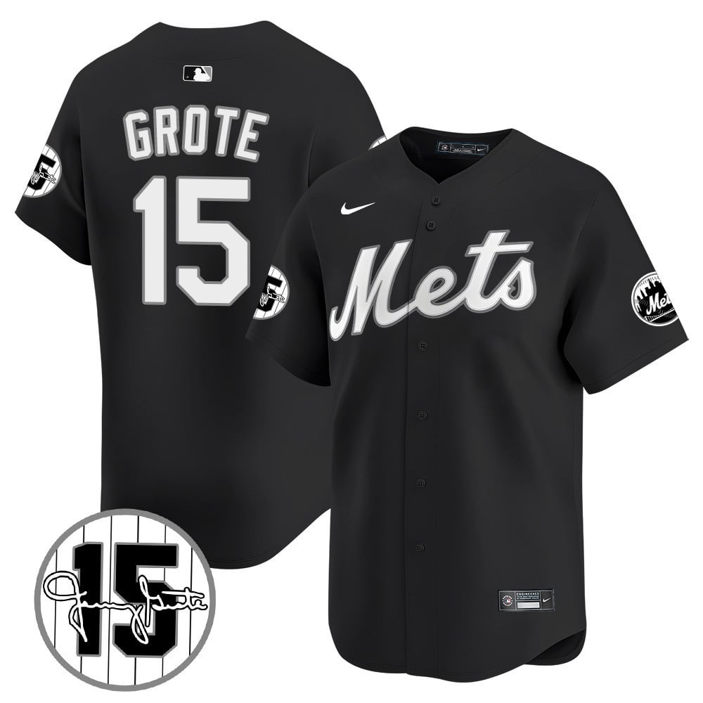 New York Mets Jerry Grote Patch Vapor Premier Limited V1 Jersey – All Stitched