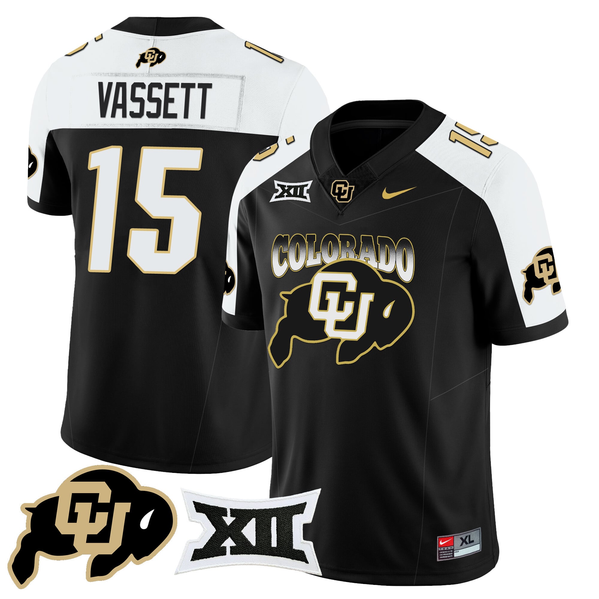 Men's Colorado Buffaloes 2024 Vapor Limited Jersey N2 - All Stitched