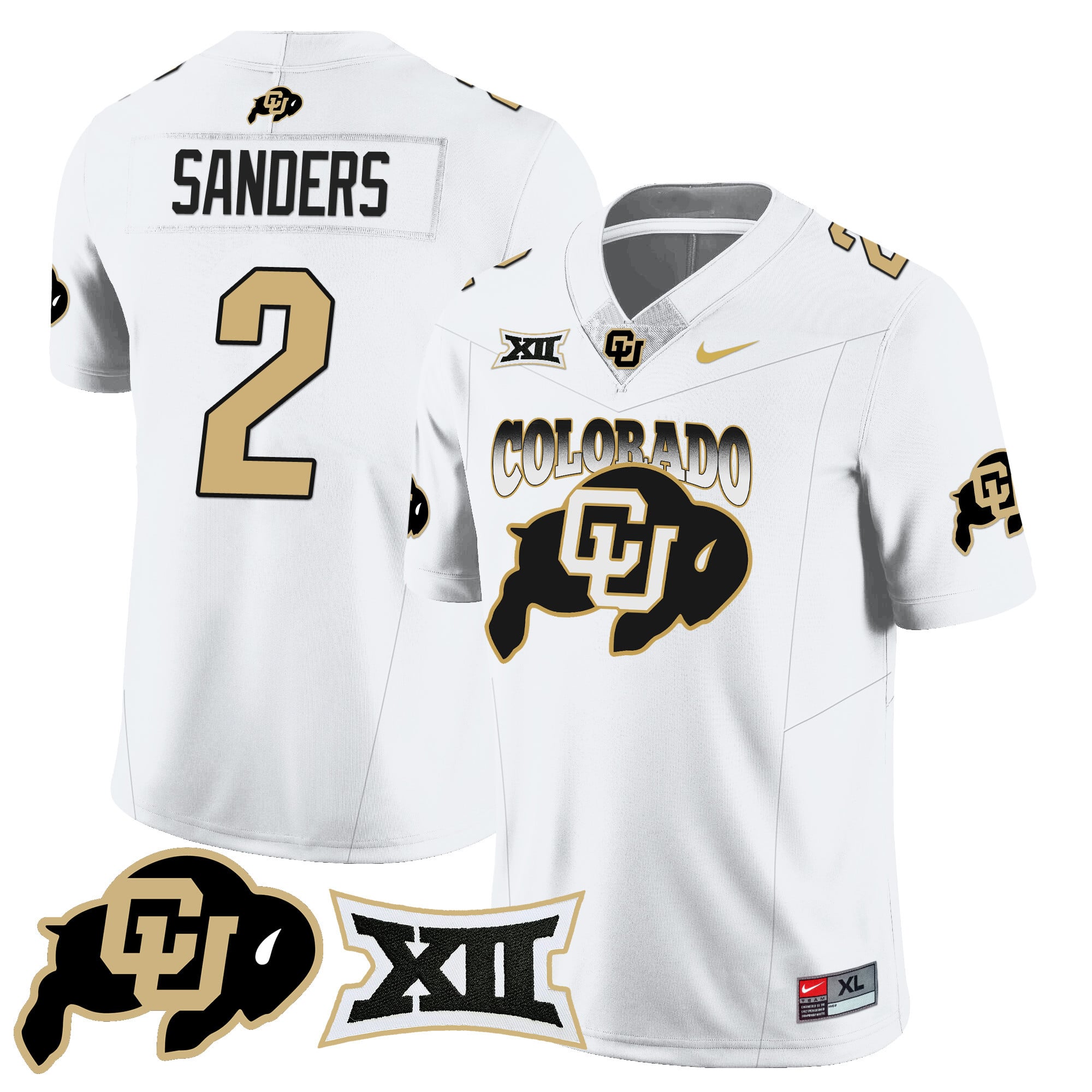 Men's Colorado Buffaloes 2024 Vapor Limited Jersey N2 - All Stitched