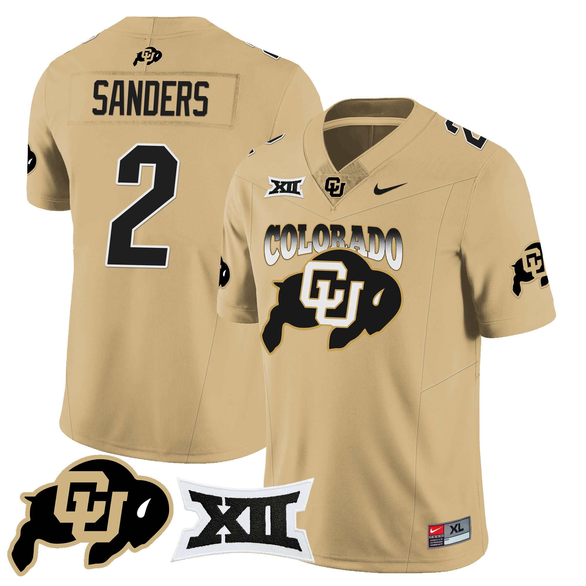 Men's Colorado Buffaloes 2024 Vapor Limited Jersey N2 - All Stitched