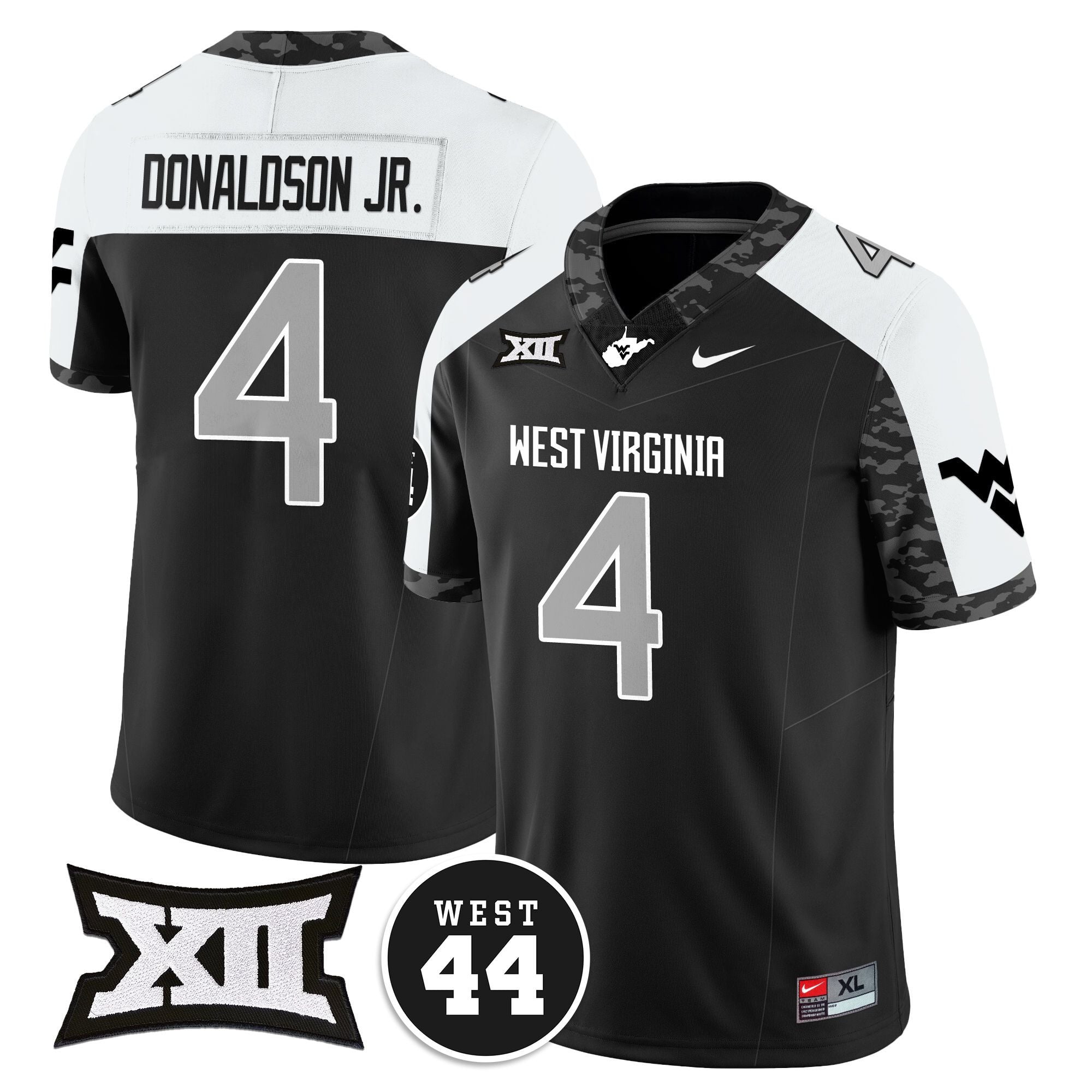 Men's West Virginia Mountaineers 2024 Vapor Limited Jersey - All Stitched - Honor Jerry West
