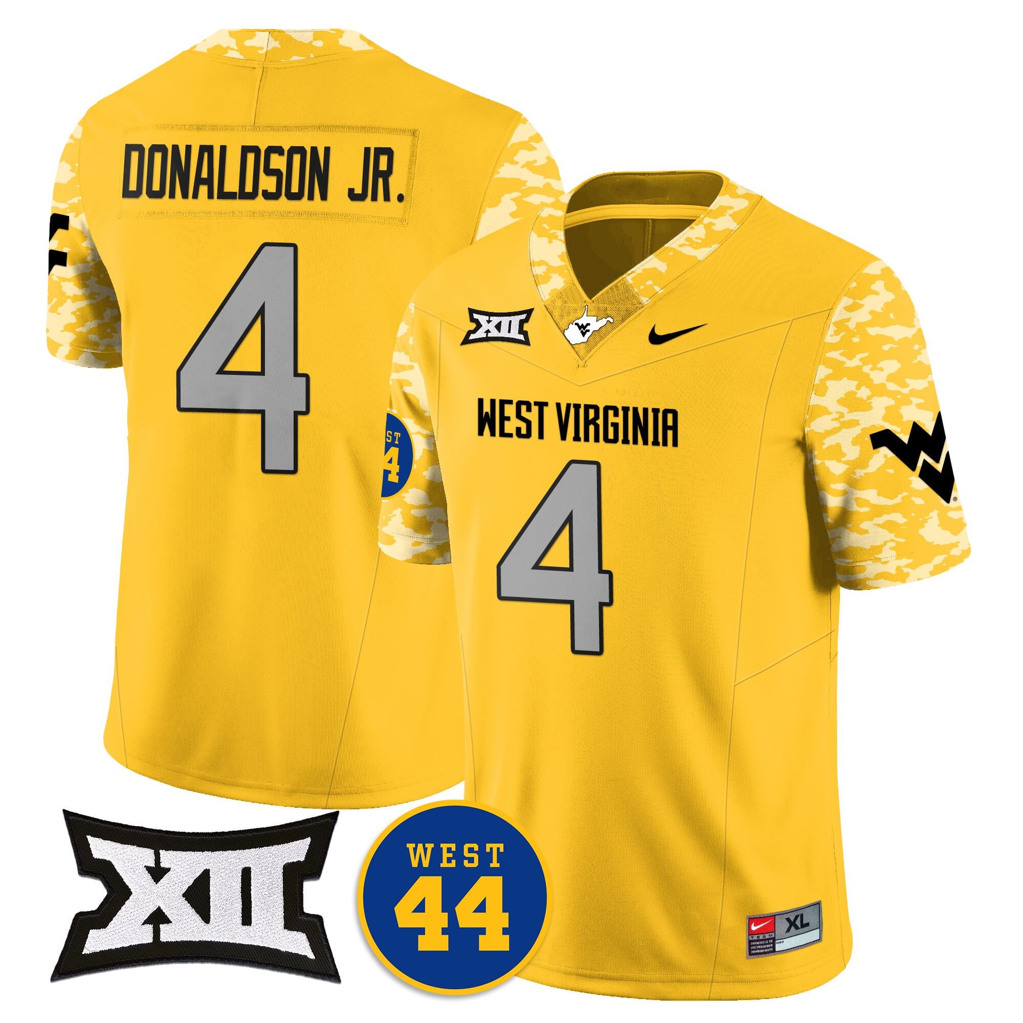 Men's West Virginia Mountaineers 2024 Vapor Limited Jersey - All Stitched - Honor Jerry West
