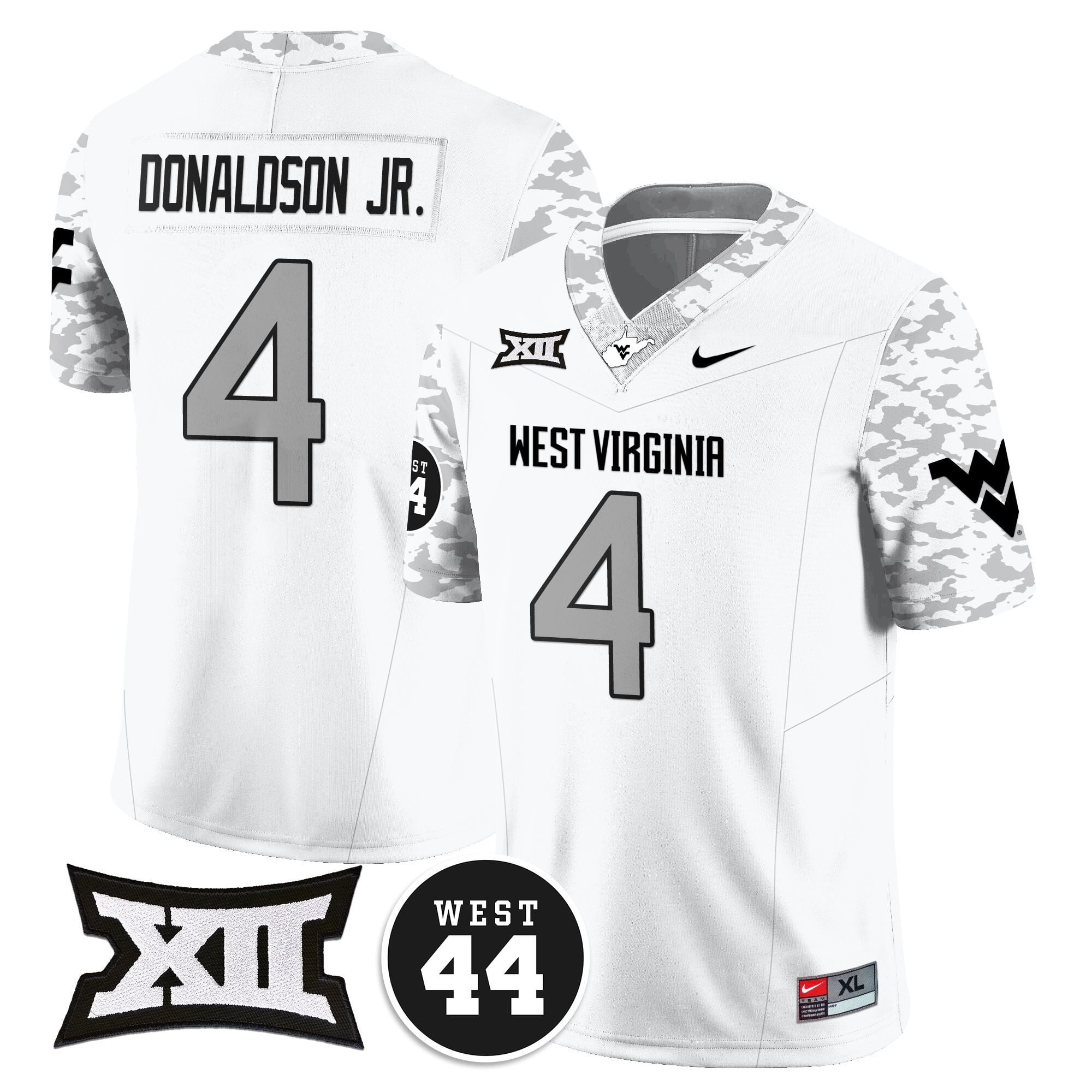 Men's West Virginia Mountaineers 2024 Vapor Limited Jersey - All Stitched - Honor Jerry West