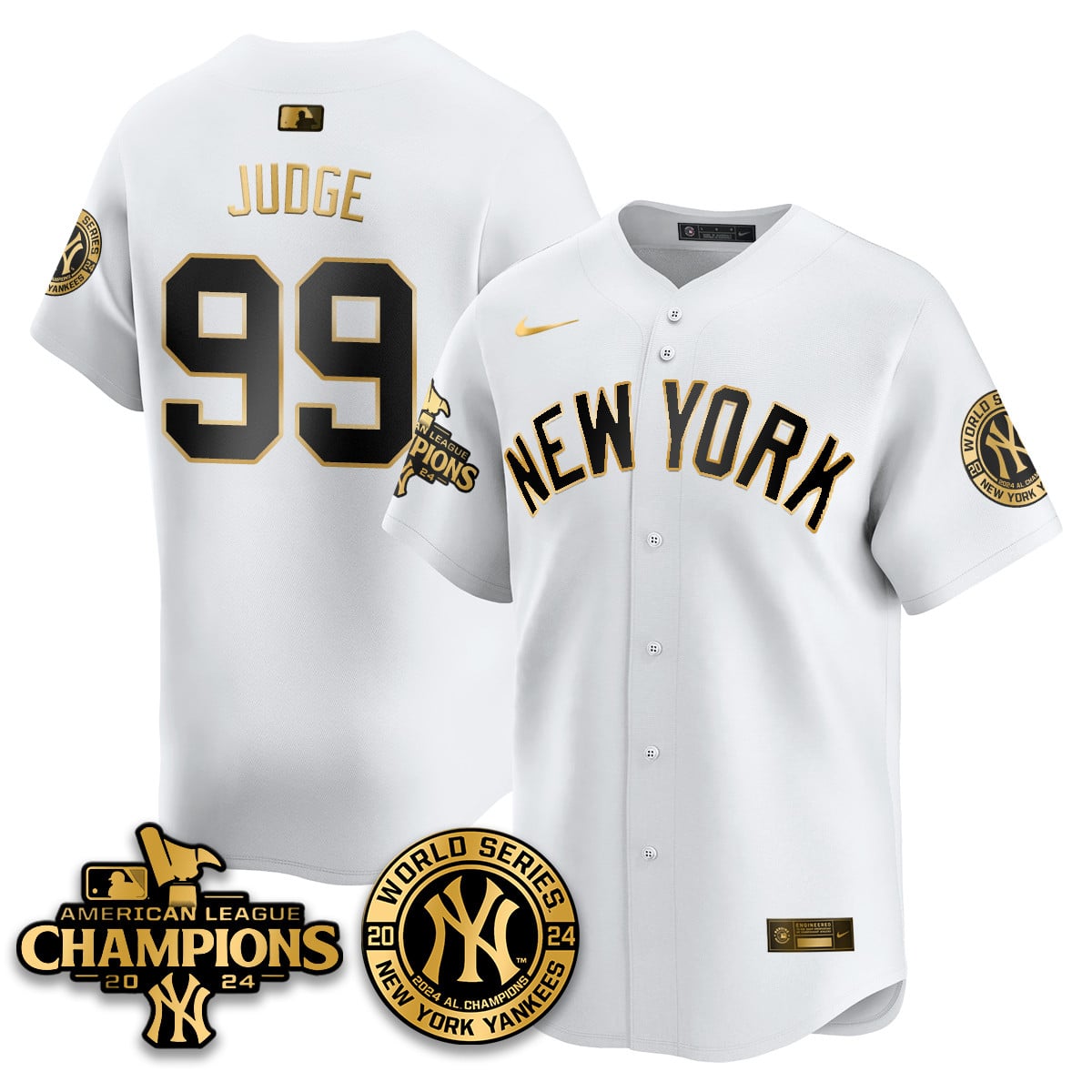 Men's New York Yankees American League Champions Jersey - All Stitched 410VTHNJS026