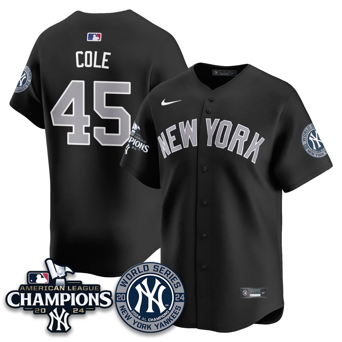 Men's New York Yankees American League Champions Jersey - All Stitched 410VTHNJS026