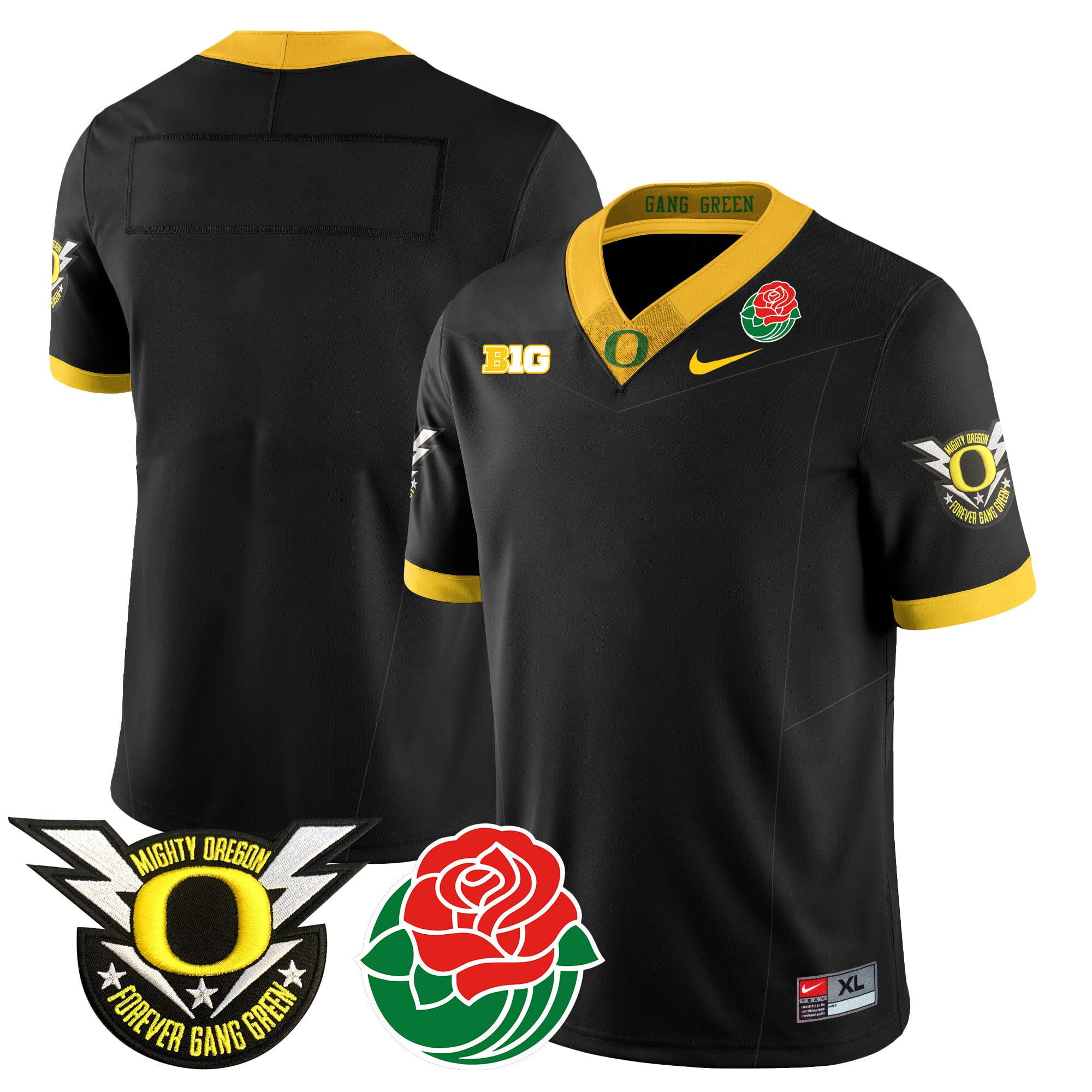 Men's Oregon Ducks 2024 Rose Bowl Jersey N2 - All Stitched 412VTHNJS003
