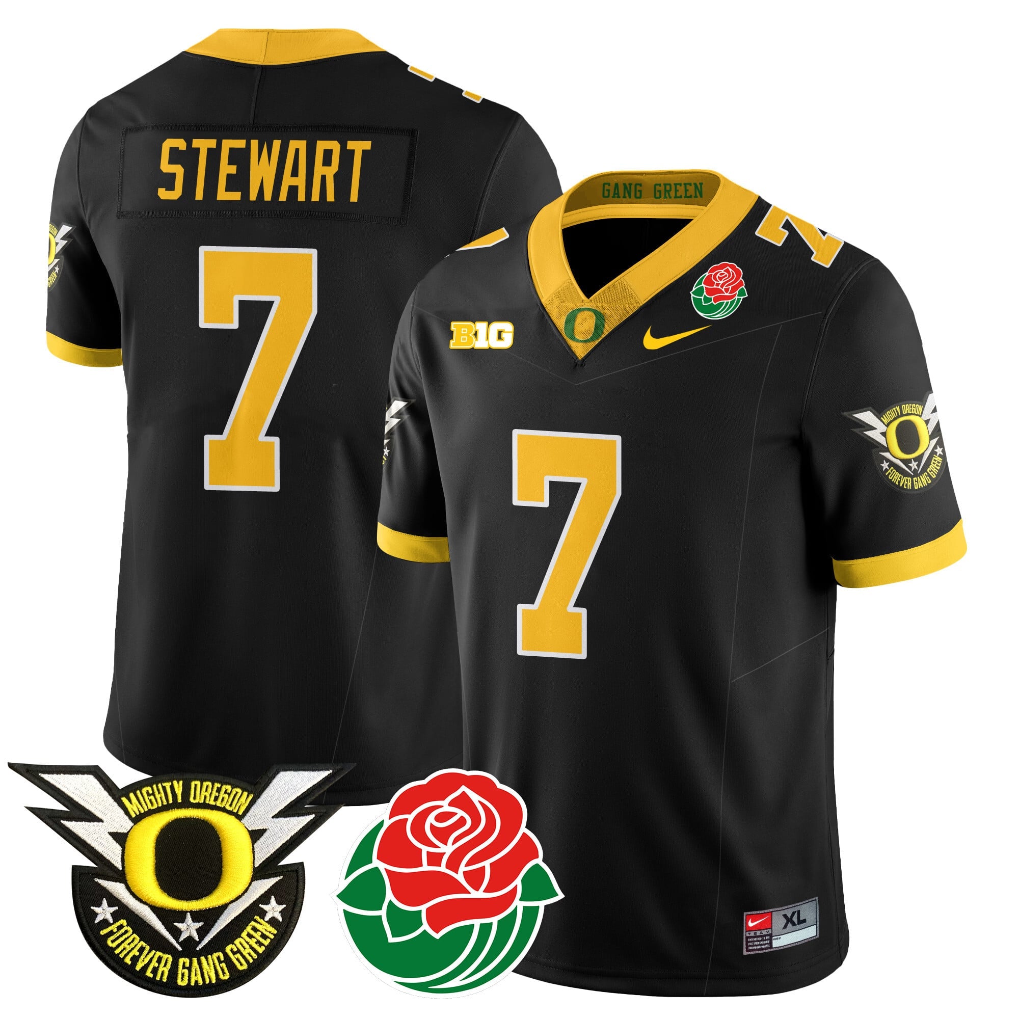 Men's Oregon Ducks 2024 Rose Bowl Jersey N2 - All Stitched 412VTHNJS003