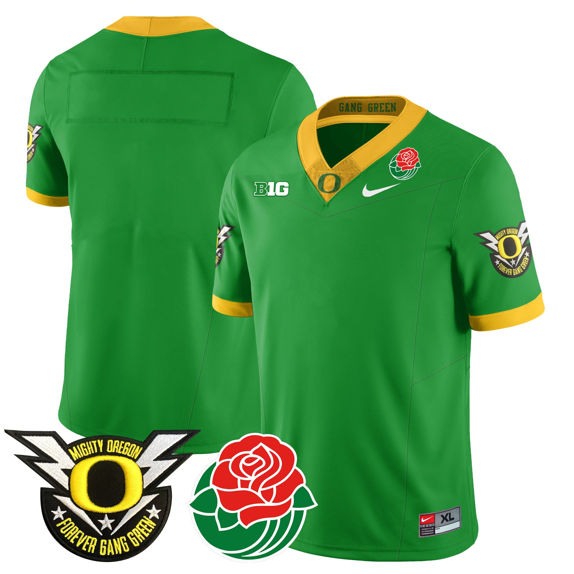 Men's Oregon Ducks 2024 Rose Bowl Jersey N2 - All Stitched 412VTHNJS003