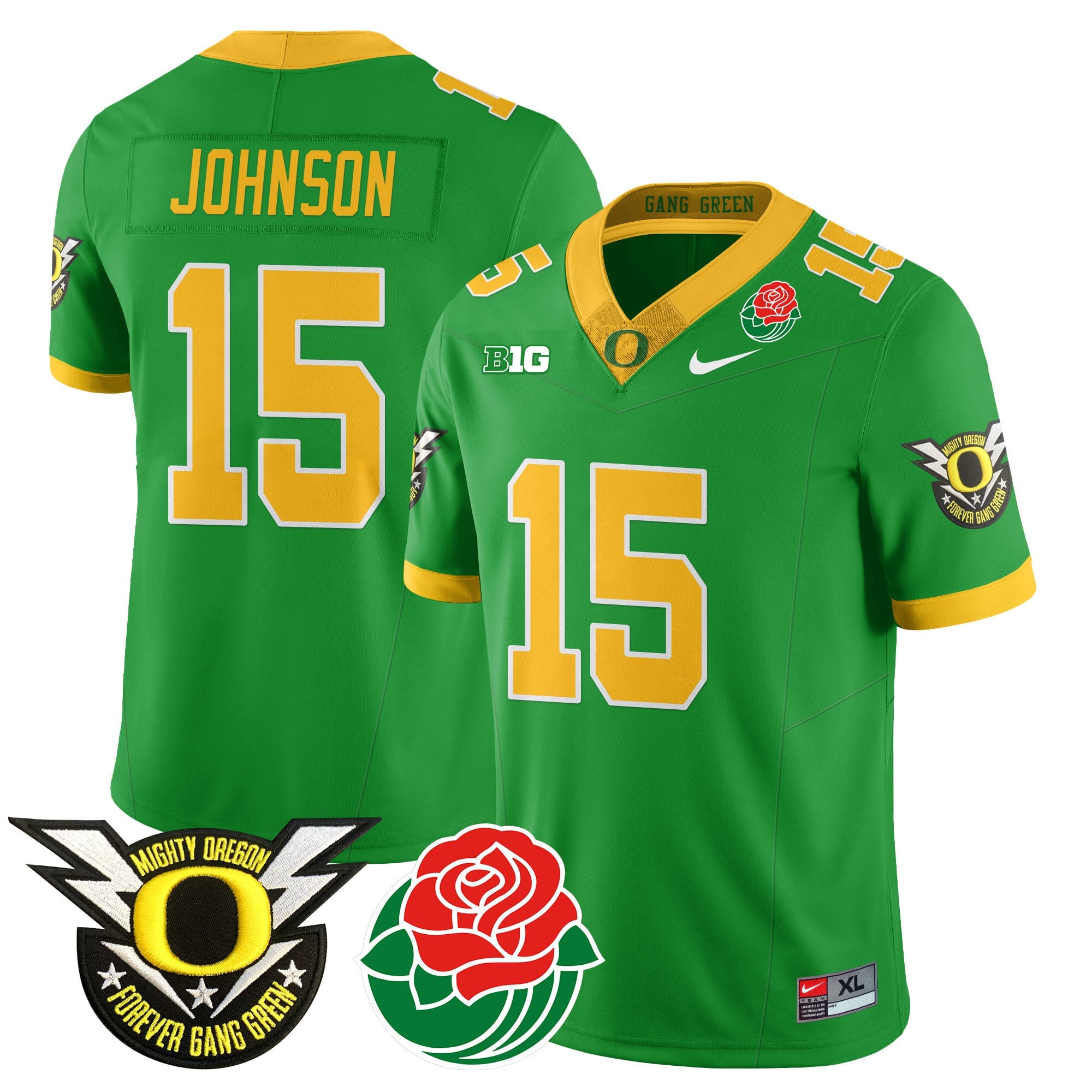 Men's Oregon Ducks 2024 Rose Bowl Jersey N2 - All Stitched 412VTHNJS003